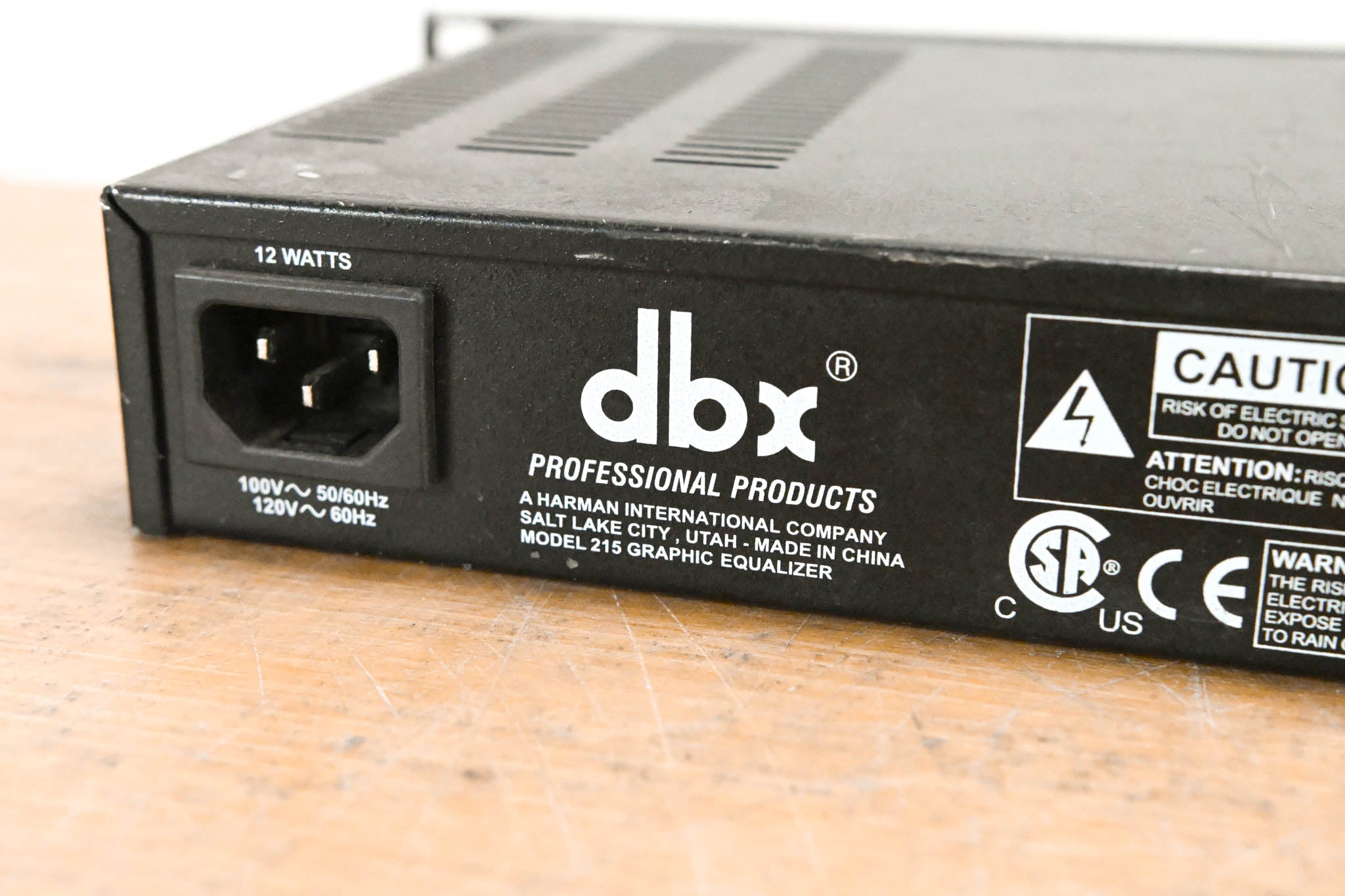 dbx 215 Dual Channel 15-Band Graphic Equalizer