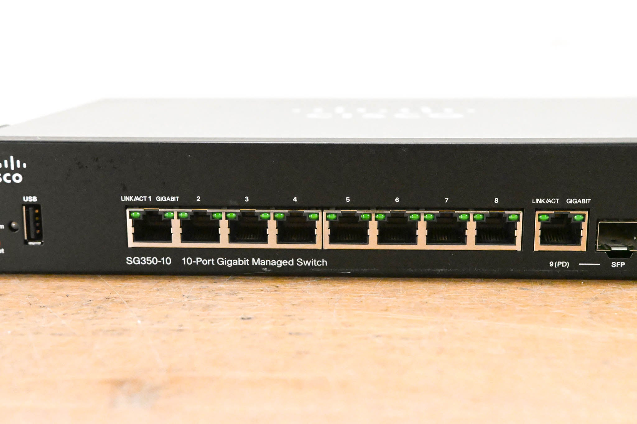 Cisco SG350-10 10-Port Gigabit Managed Switch (NO POWER SUPPLY)