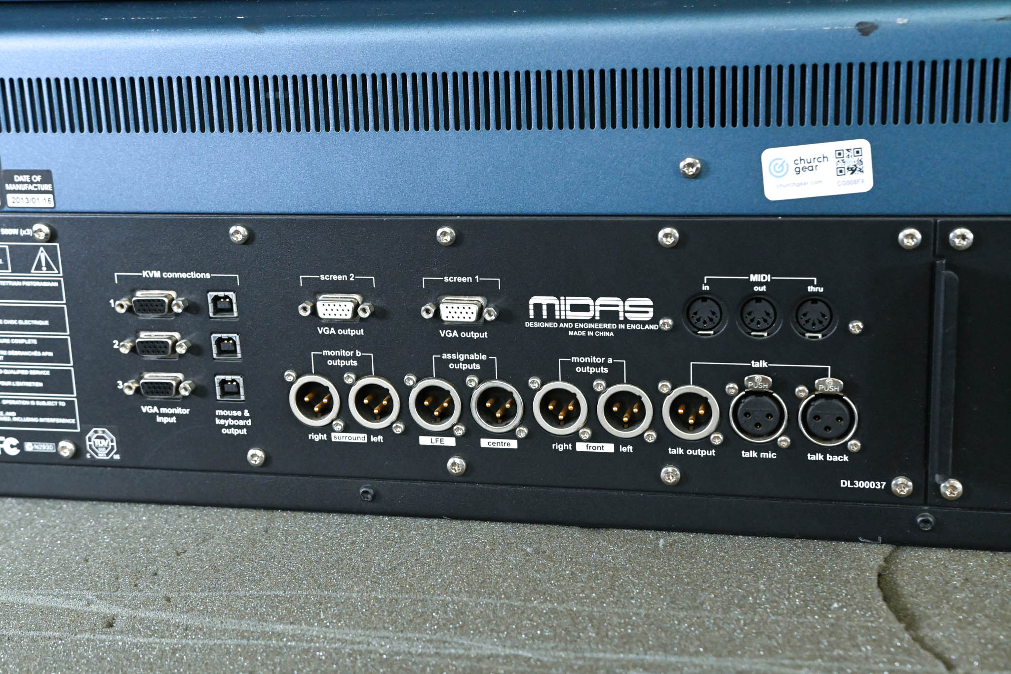 Midas PRO6 64-Channel Digital Console with Road Case and DL371 Engine