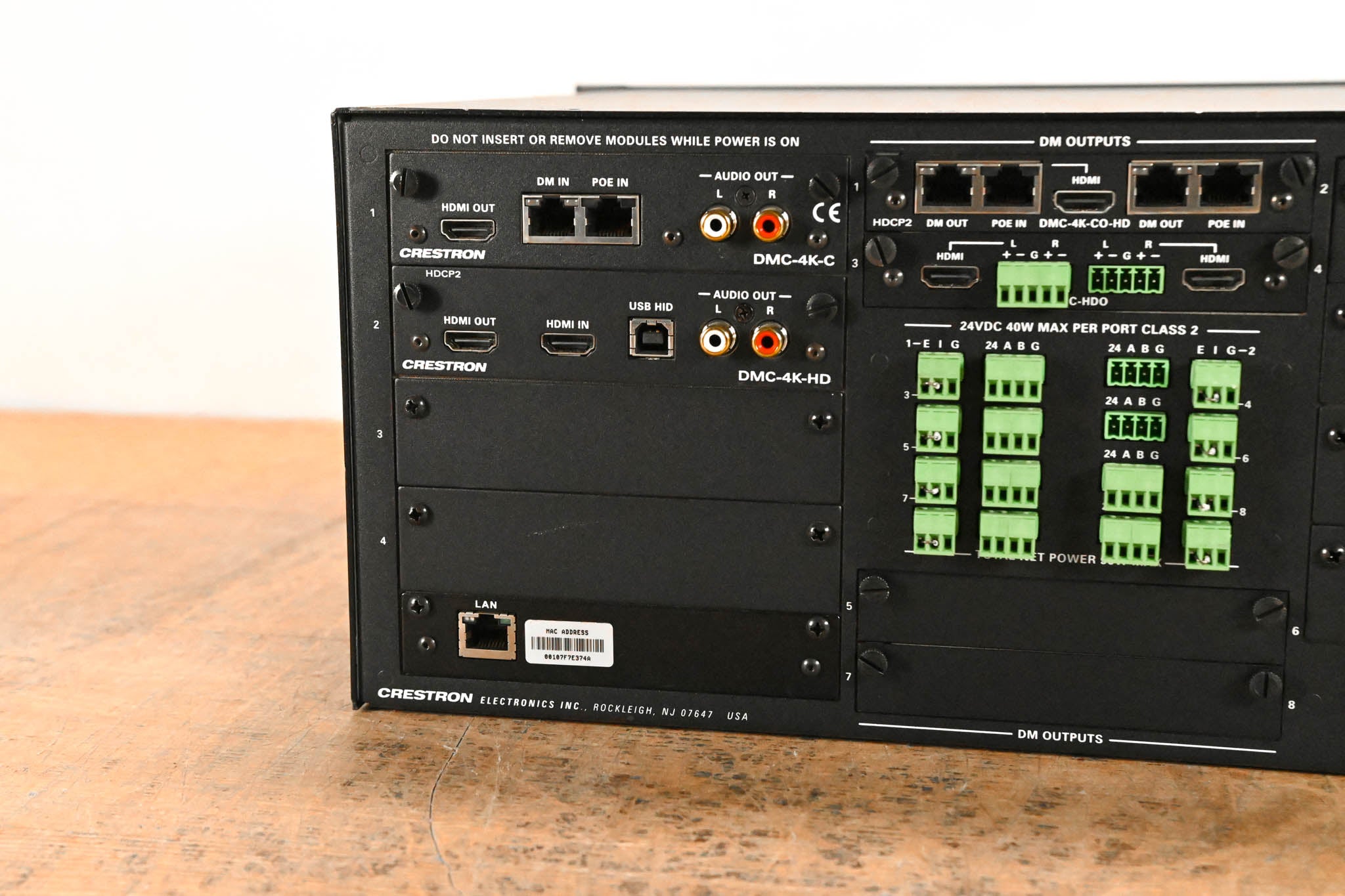 Crestron DM-MD8X8 8x8 DigitalMedia Switcher CG01QPN