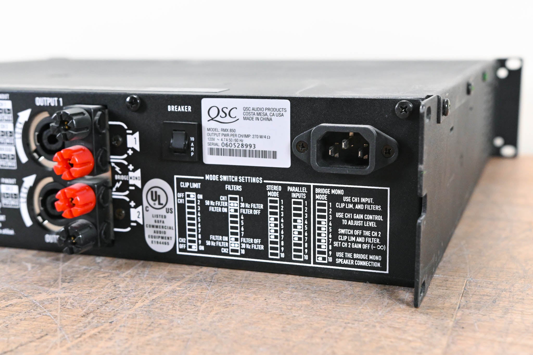 QSC RMX850 2-Channel Power Amplifier