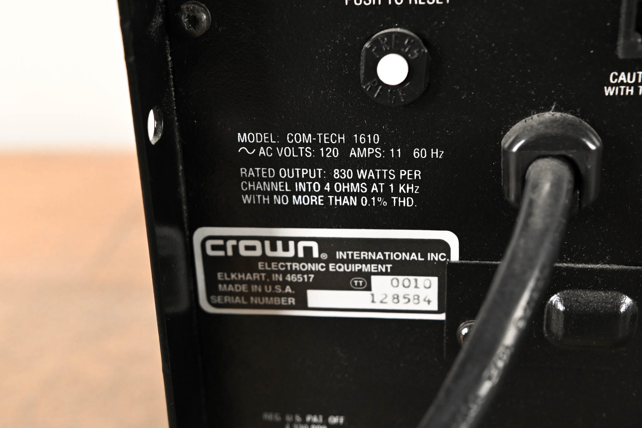 Crown Com-Tech 1610 2-Channel Power Amplifier