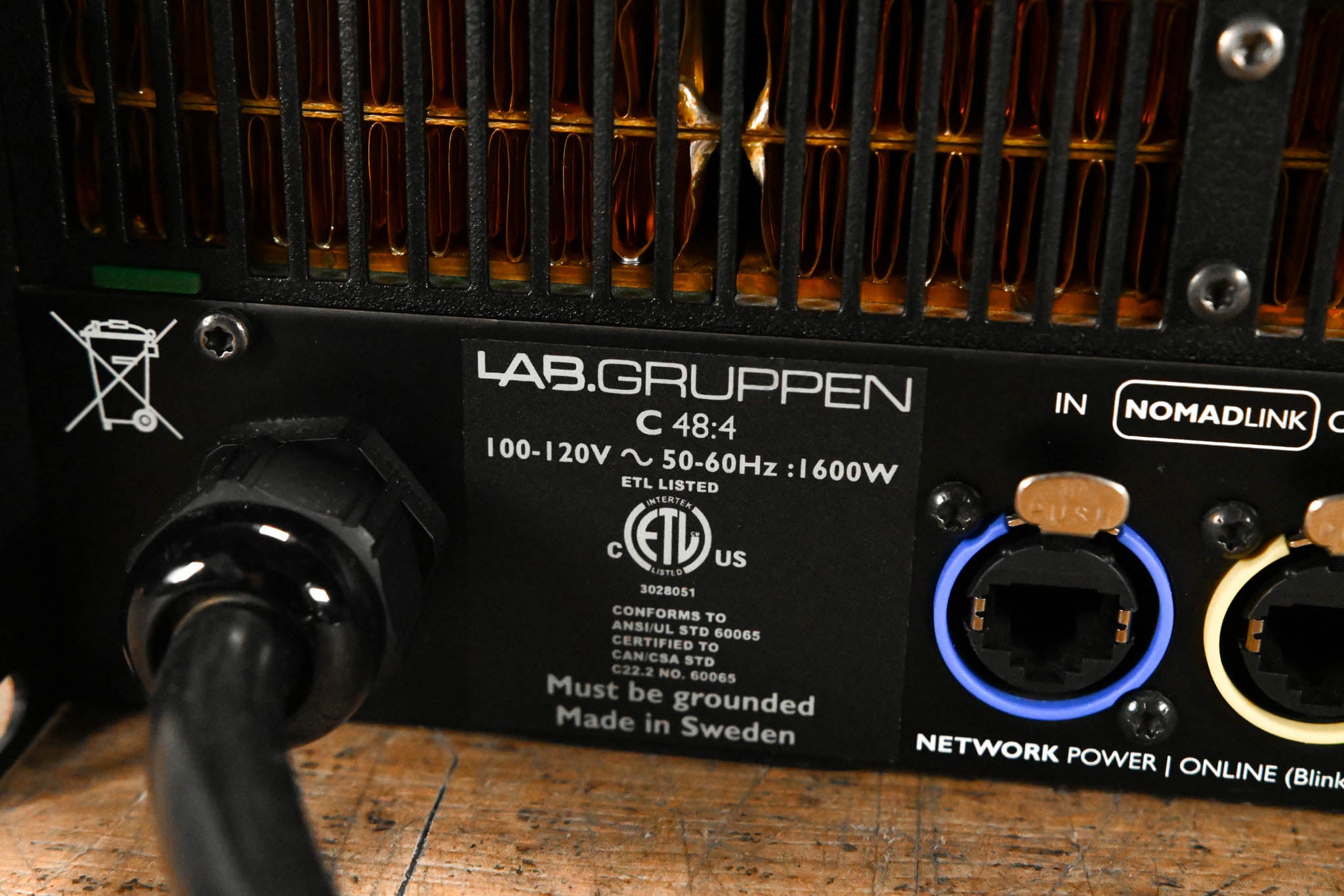 Lab Gruppen C 48:4 4800W 4-Channel Power Amplifier