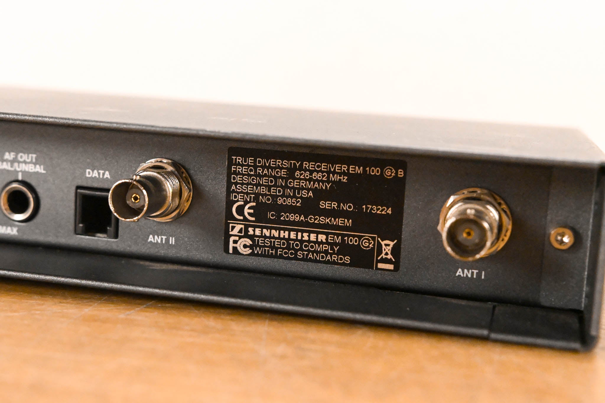 Sennheiser ew 100 G2 Bodypack Wireless System 626-662MHz NO POWER SUPPLY