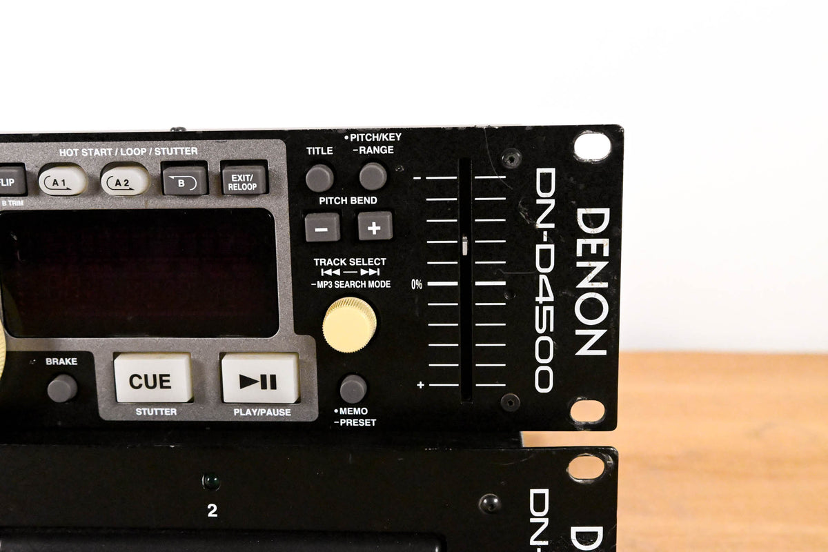 Denon DN-D4500 Rackmount Dual CD/MP3 Player with Remote Control