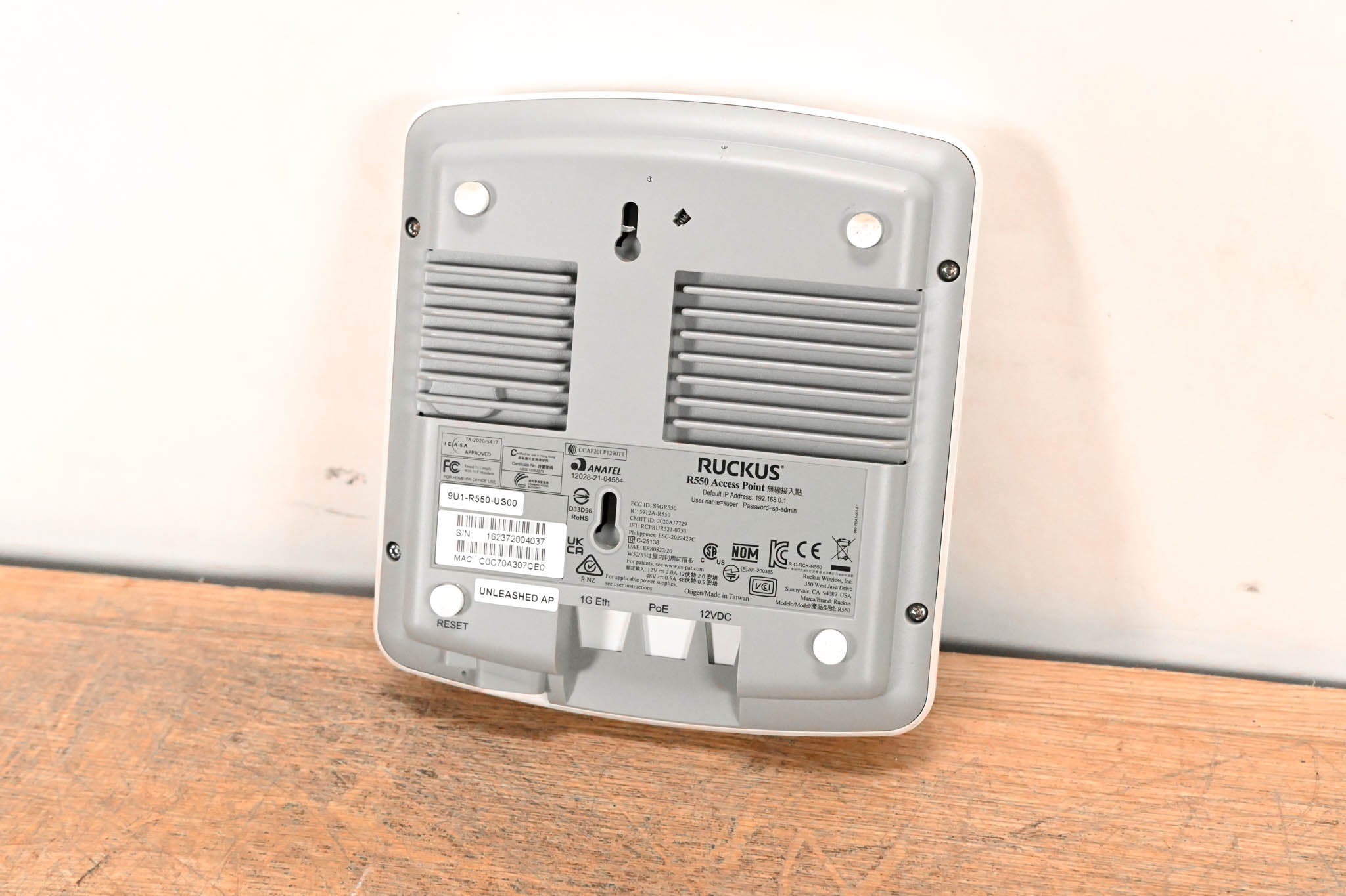 Ruckus R550 Indoor Wireless Access Point