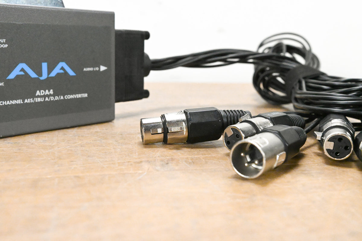 AJA ADA4 4-Channel Bidirectional Audio A/D and D/A Converter (NO PSU)