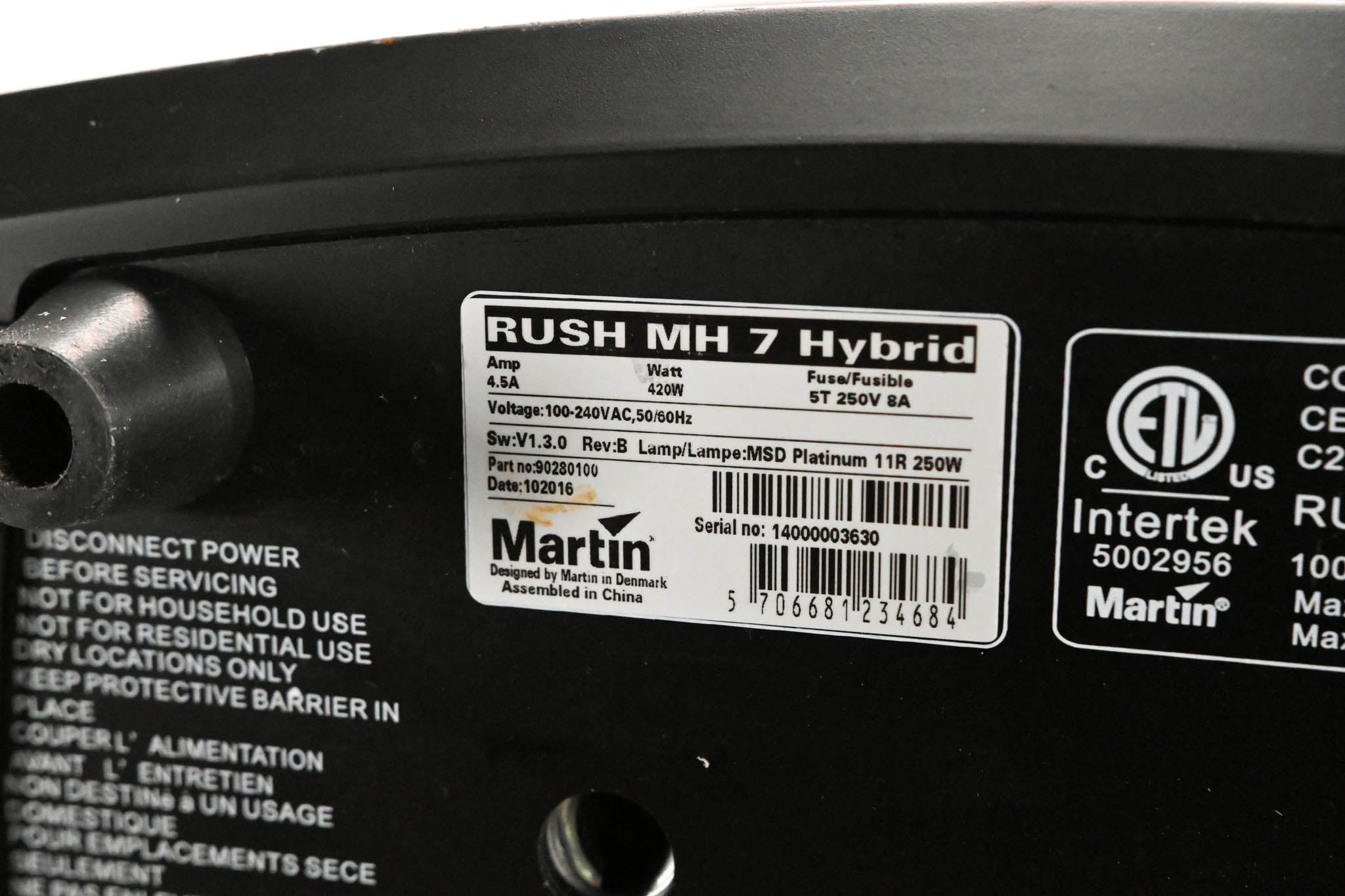 Martin Lighting RUSH MH 7 Hybrid Mid-Size All-in-One Hybrid Fixture