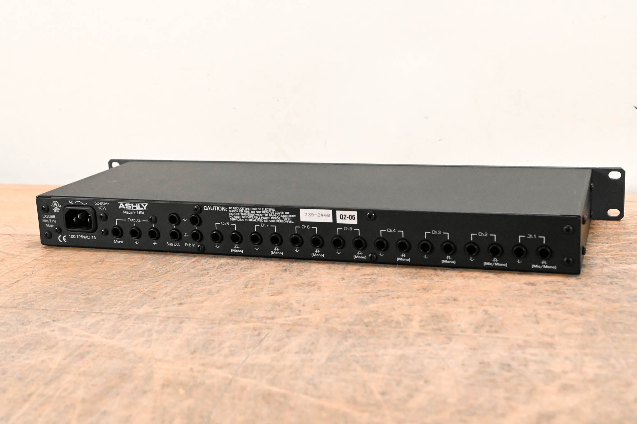 Ashly LX-308B 8-Channel Stereo Line Mixer