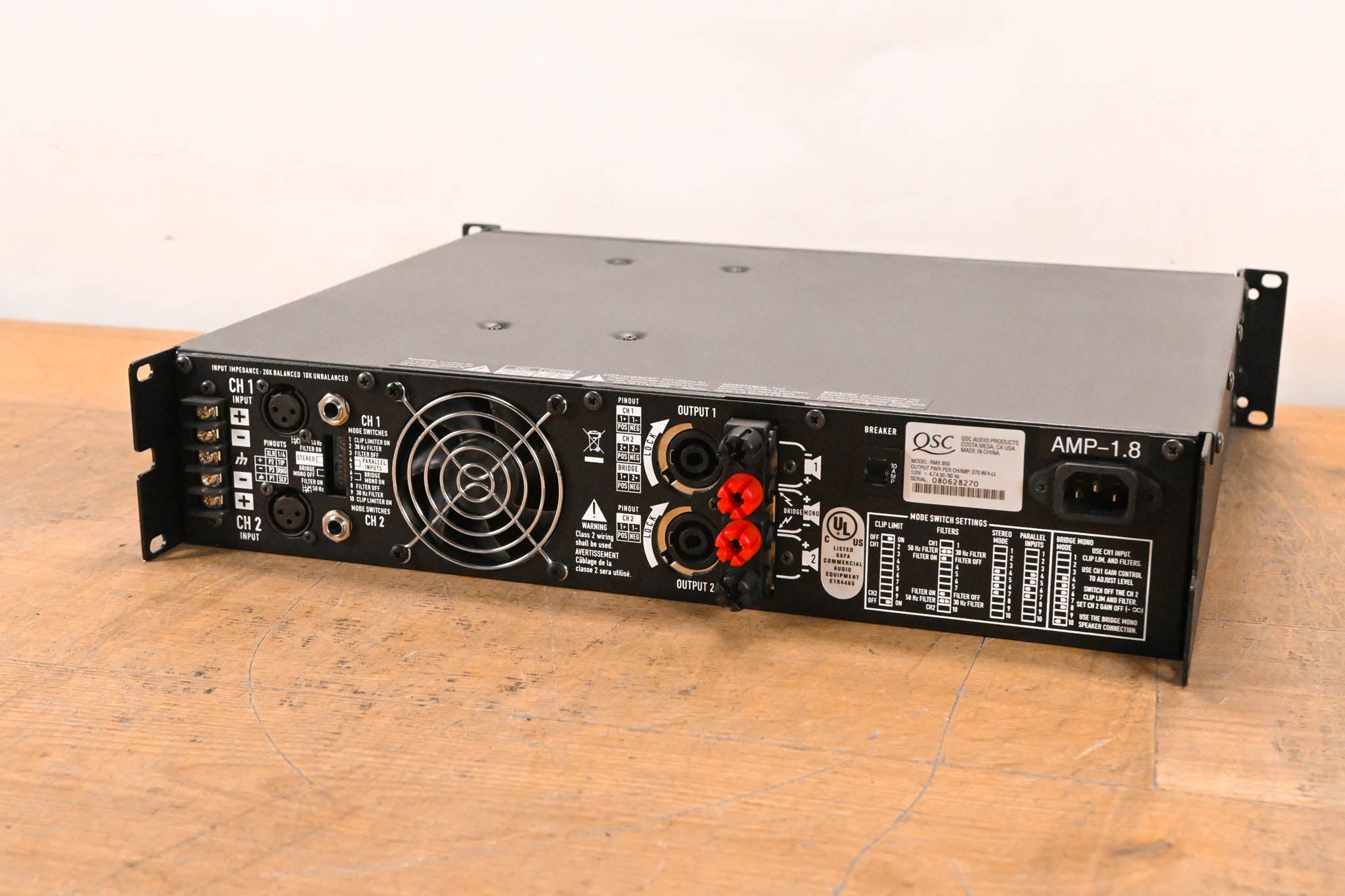 QSC RMX850 2-Channel Power Amplifier