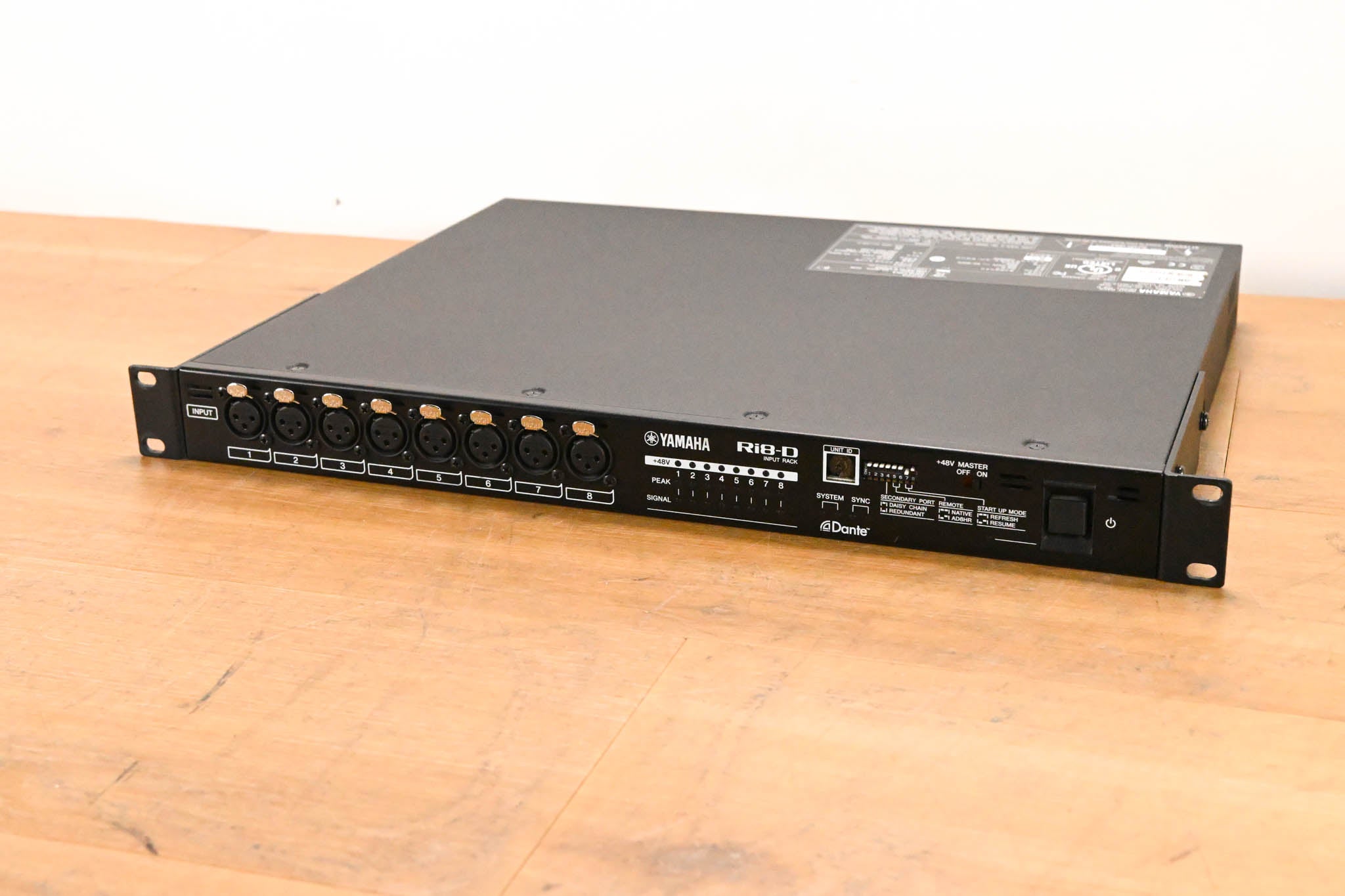 Yamaha Ri8-D Rio Series 8-Channel Remote Input Rack w/ Dante