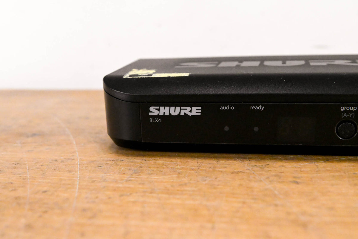 Shure BLX4 Wireless Receiver - J10 Band: 584-608MHz (NO POWER SUPPLY)