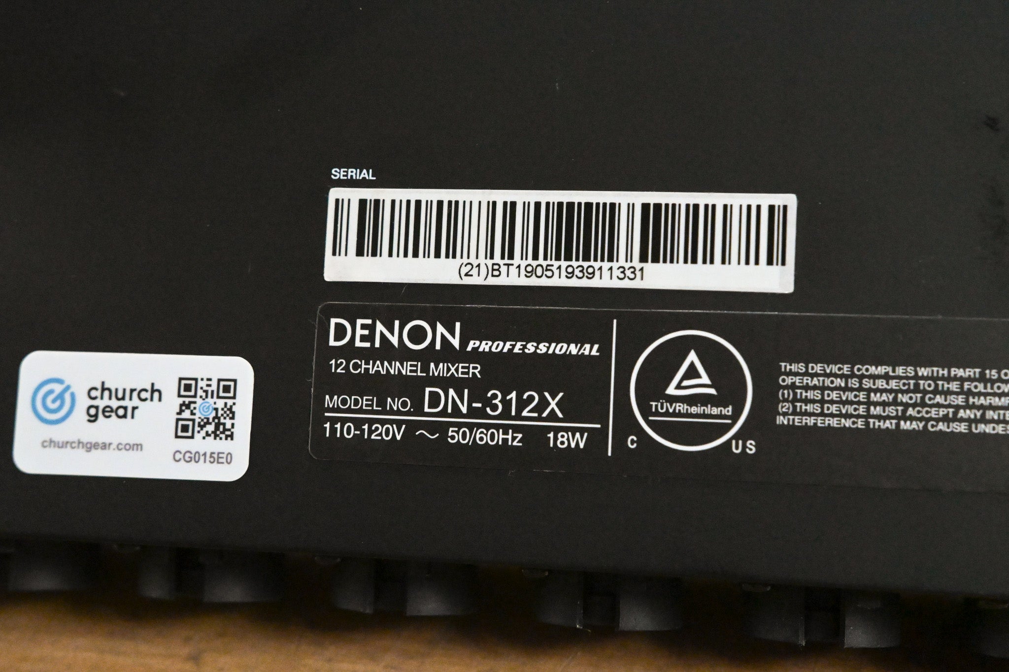 Denon DN-312X 12-Channel Rack-Mountable Mic/Line Mixer