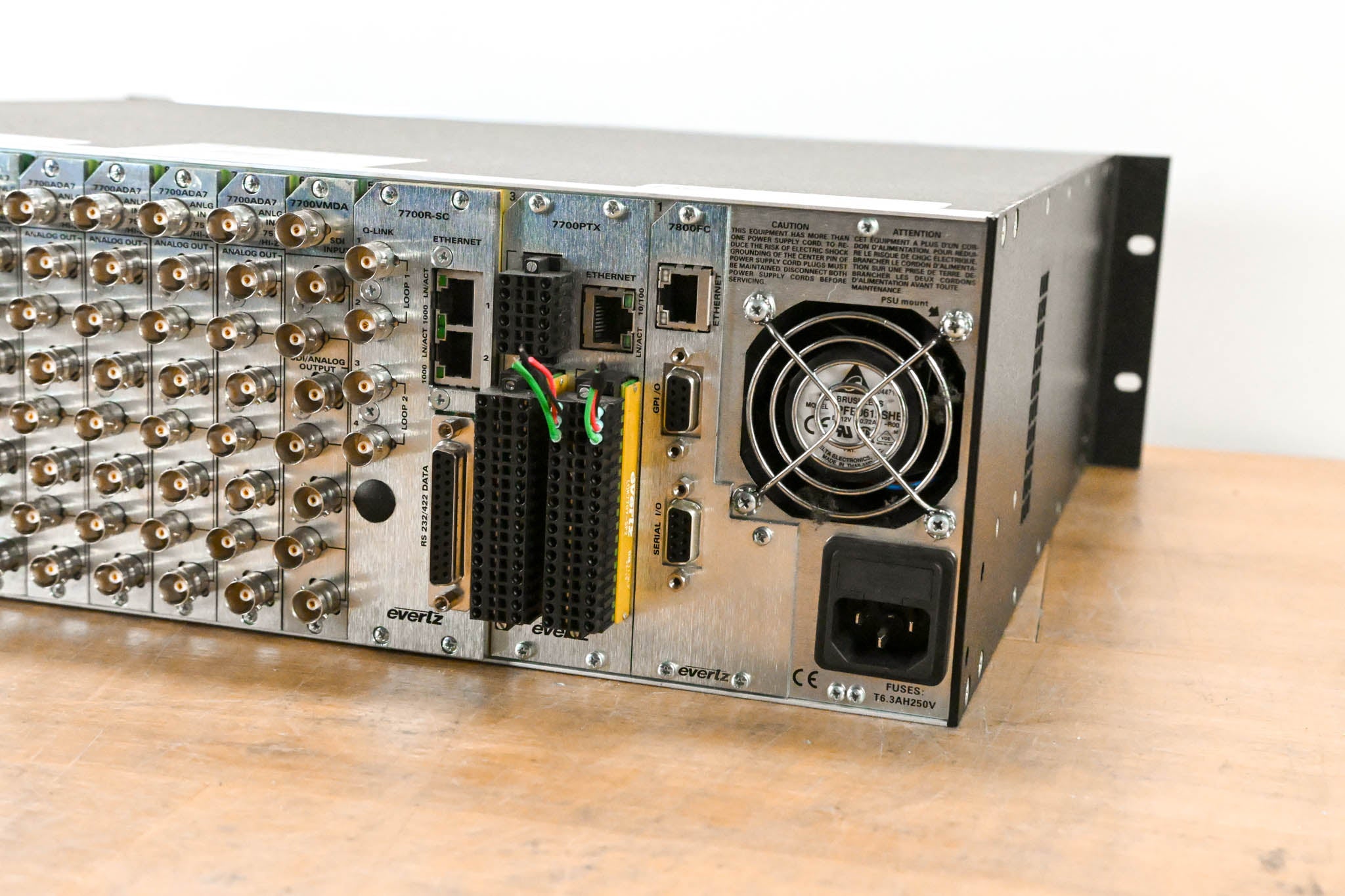 Evertz 7800FR 3RU Rackmount MultiFrame with Cards