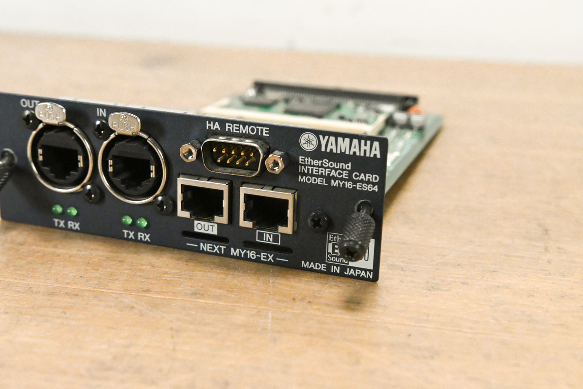 Yamaha MY16-ES64 16-Channel EtherSound Network I/O Card