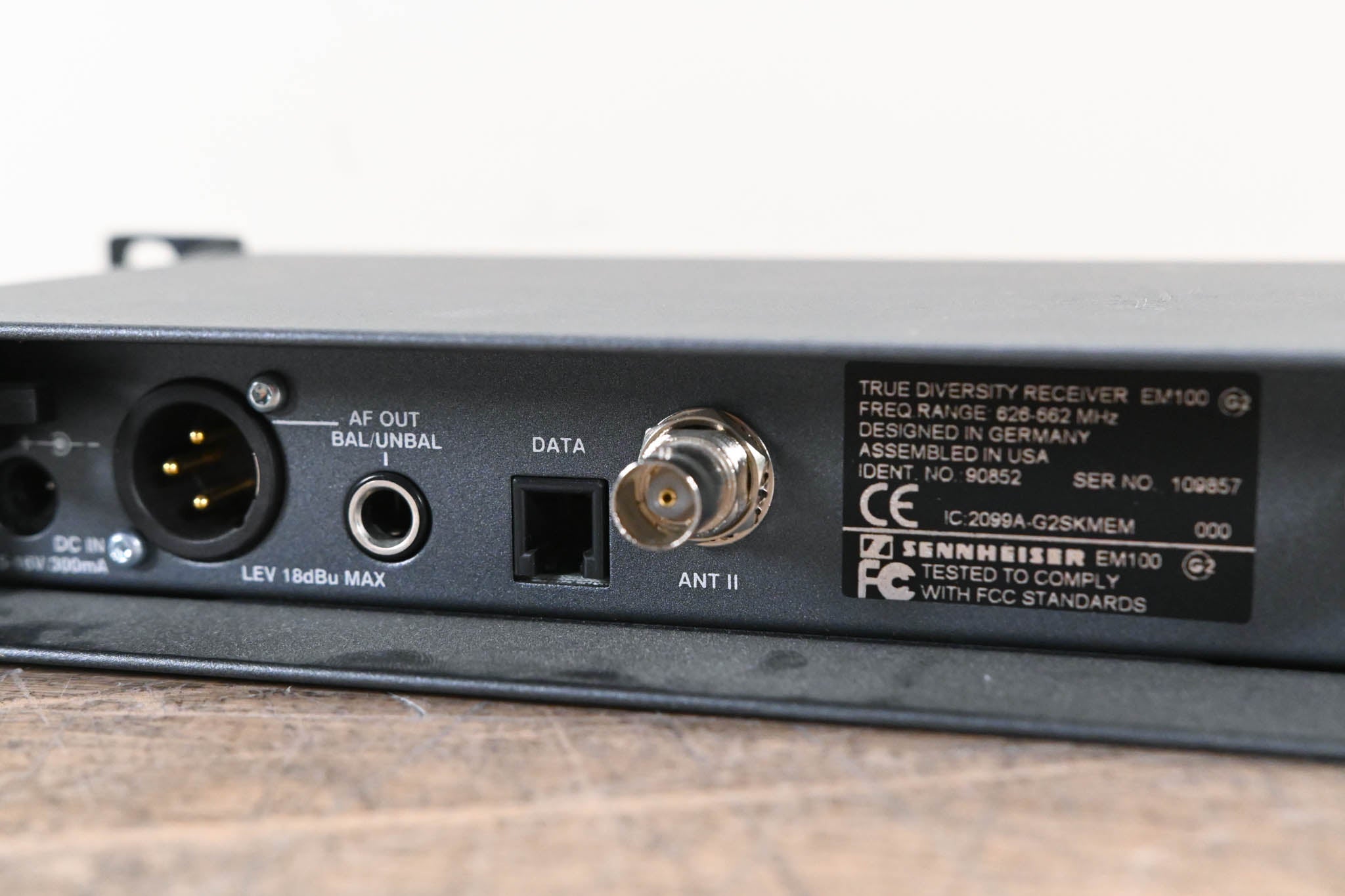 Sennheiser EM 100 G2 Wireless Receiver - 626-662 MHz (NO POWER SUPPLY)