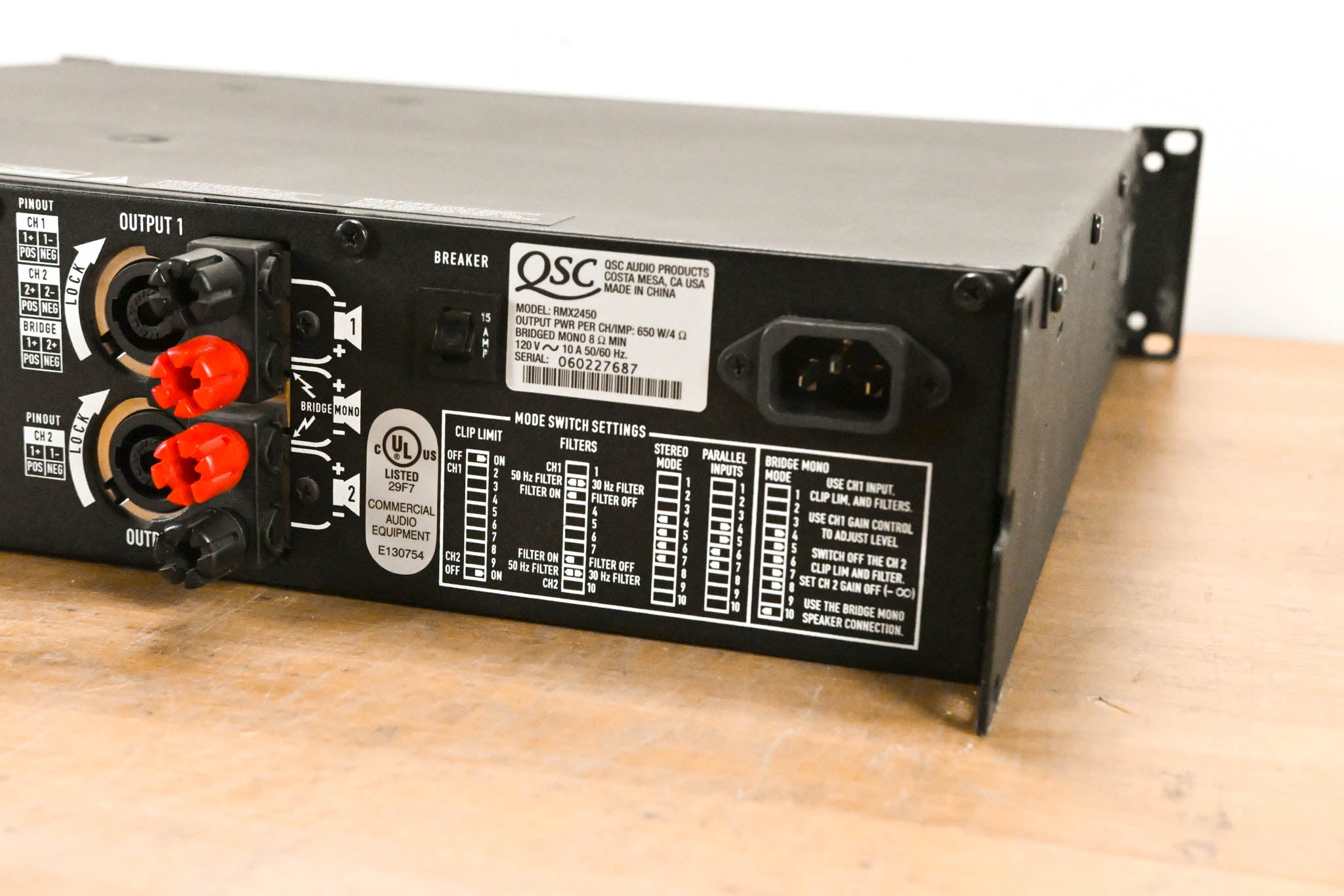 QSC RMX2450 2-Channel Power Amplifier