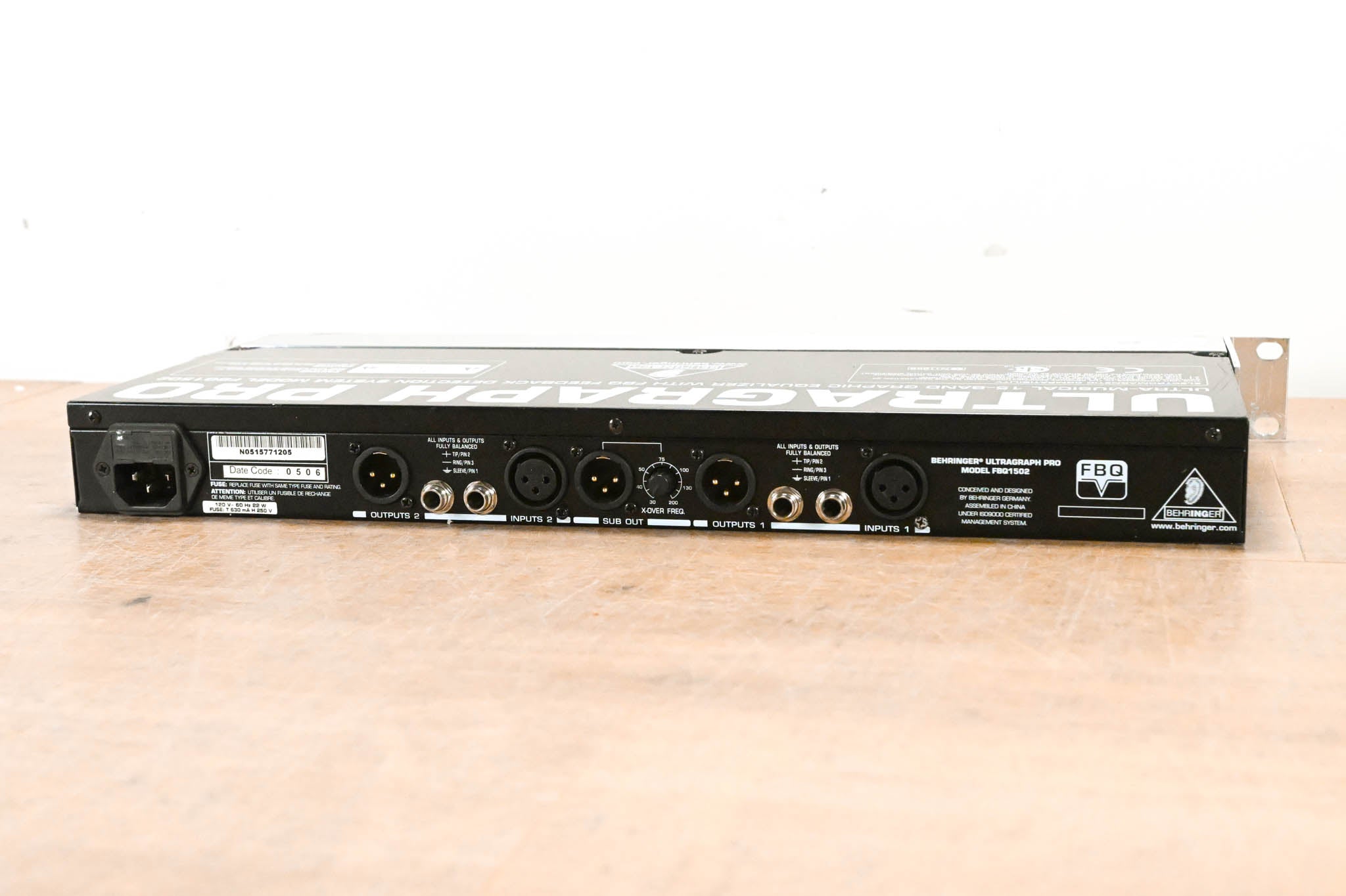 Behringer ULTRAGRAPH PRO FBQ1502 15-Band Stereo Graphic Equalizer