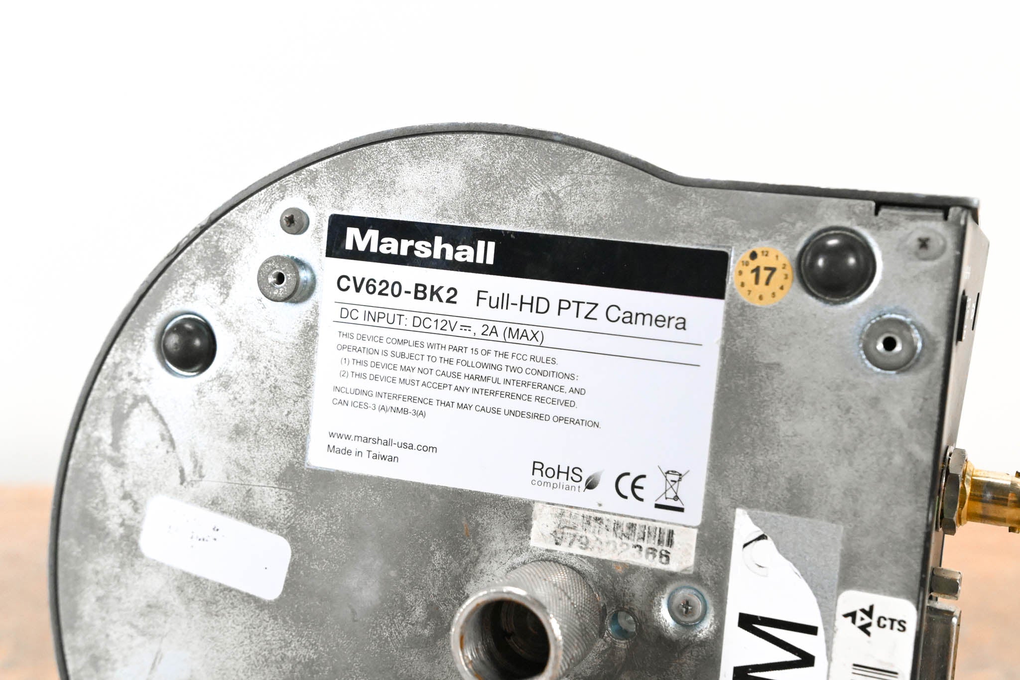 Marshall CV620-BK2 Full-HD PTZ Camera (NO POWER SUPPLY)