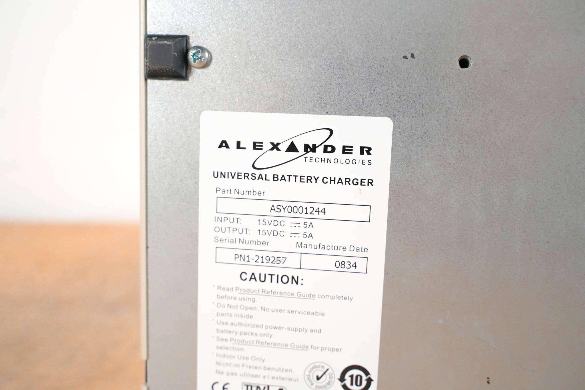 Alexander Technologies UBC3000 4 Slot Universal Battery Charger (NO PSU)