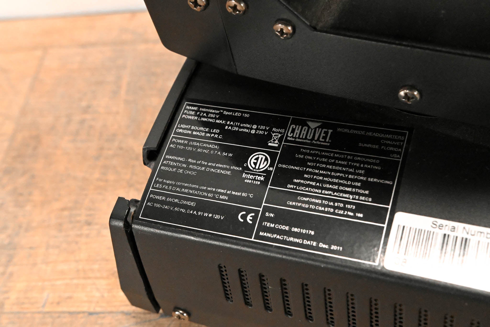 Chauvet Intimidator Spot LED 150 25W LED Moving Head Spot