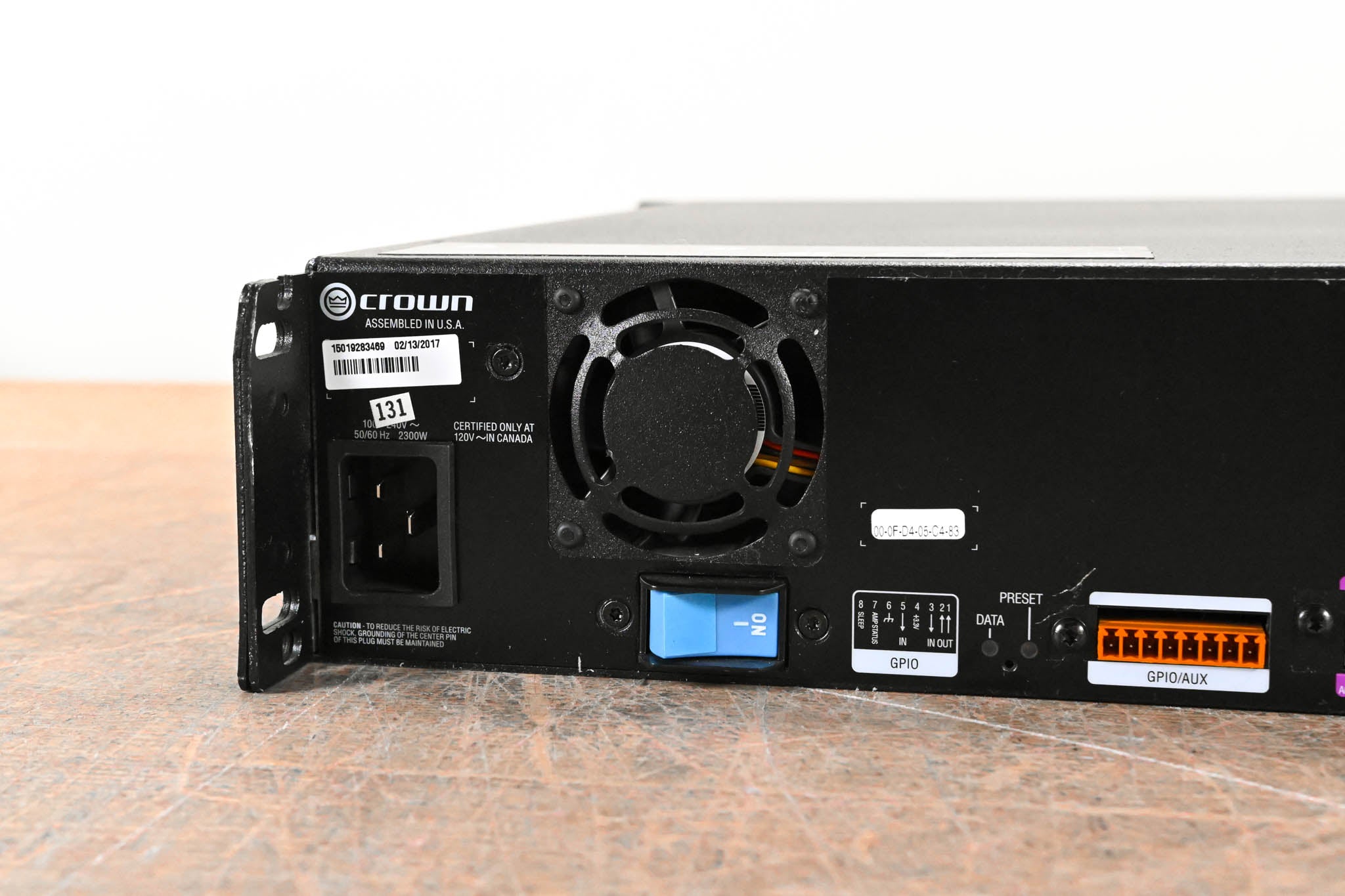 Crown DCi 2|2400N 2-Channel, 2400W @ 4 ohms Power Amplifier w/ BLU link