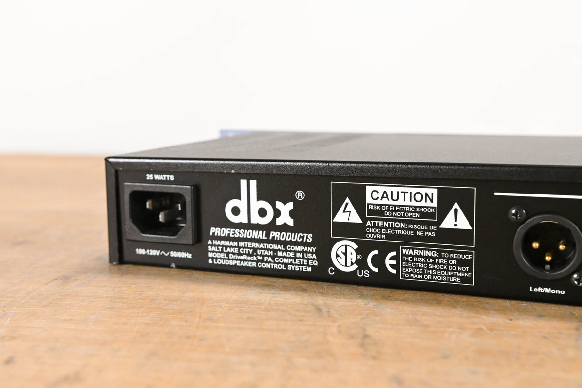 dbx DriveRack PA Complete Equalization and Loudspeaker Control System