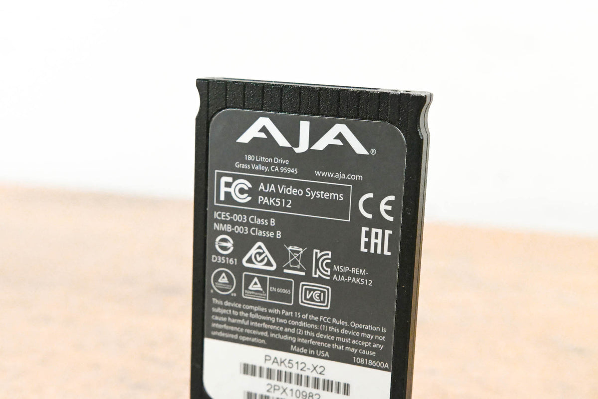 AJA PAK512 SSD Module for Ki Pro Systems
