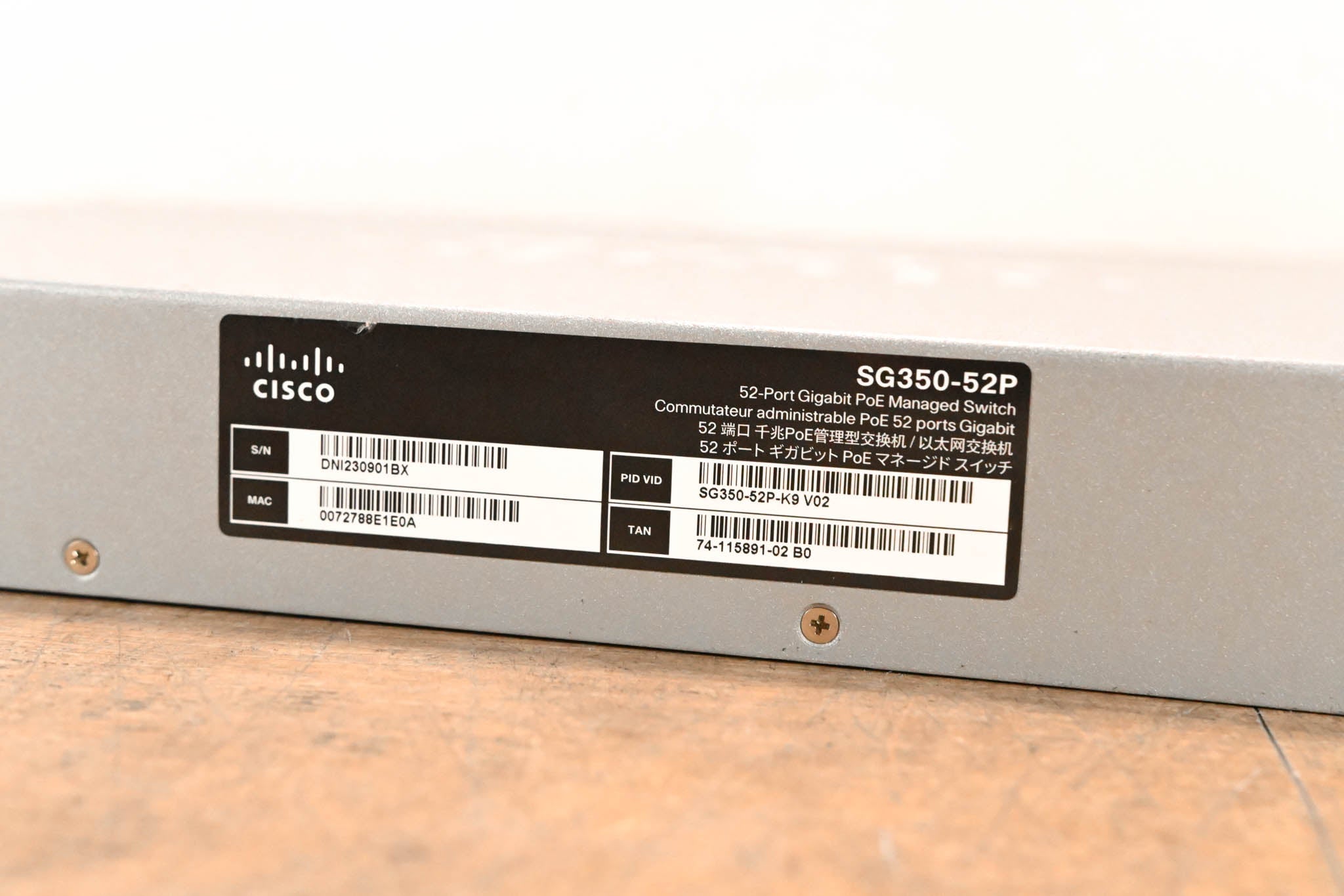 Cisco SG350-52P 52-Port Gigabit PoE Managed Switch
