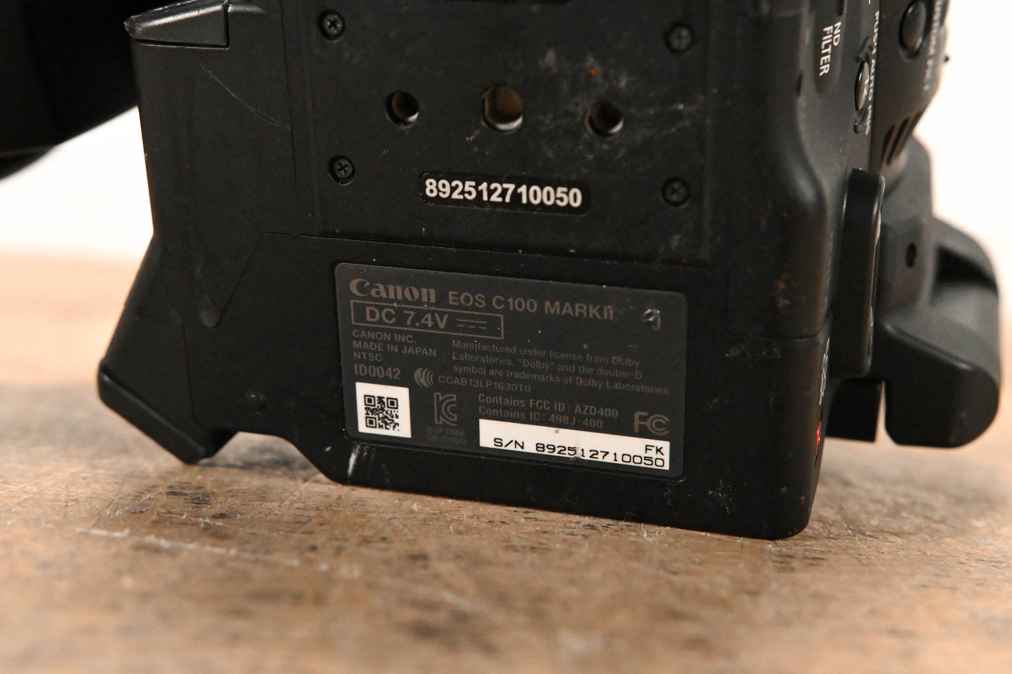 Canon EOS C100 Mark II Cinema EOS Camera