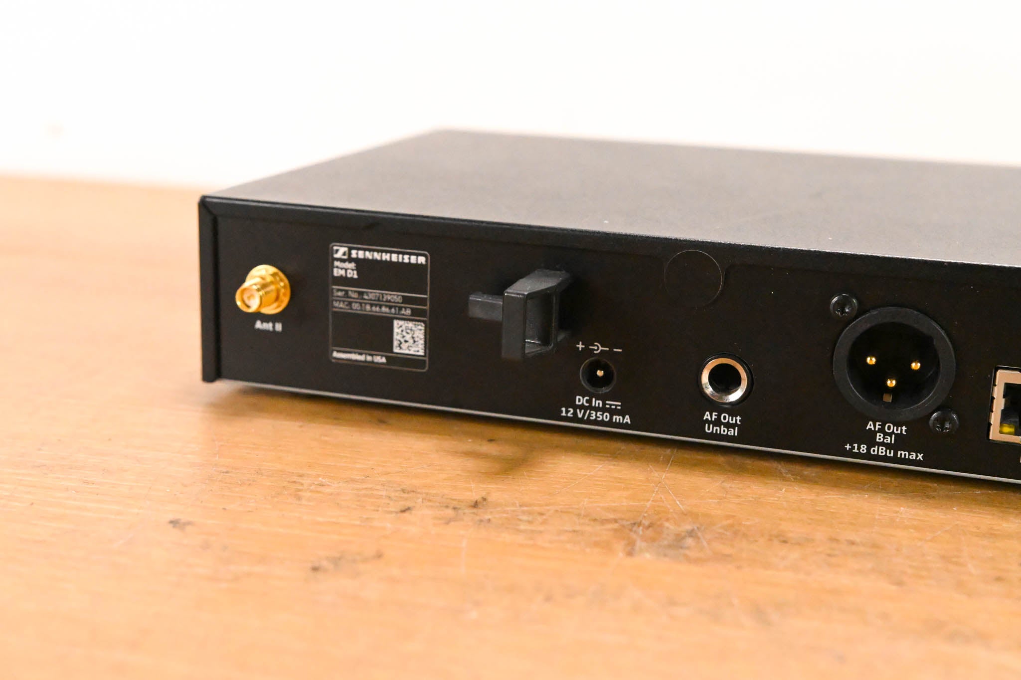 Sennheiser EM D1 Digital Wireless Receiver (NO POWER SUPPLY)
