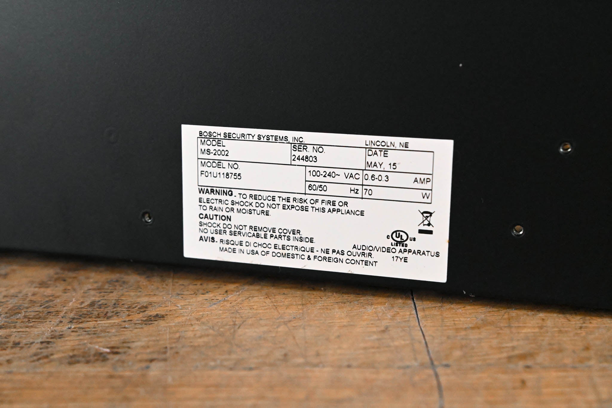 Telex MS-2002 2-Channel Master Station and Power Supply