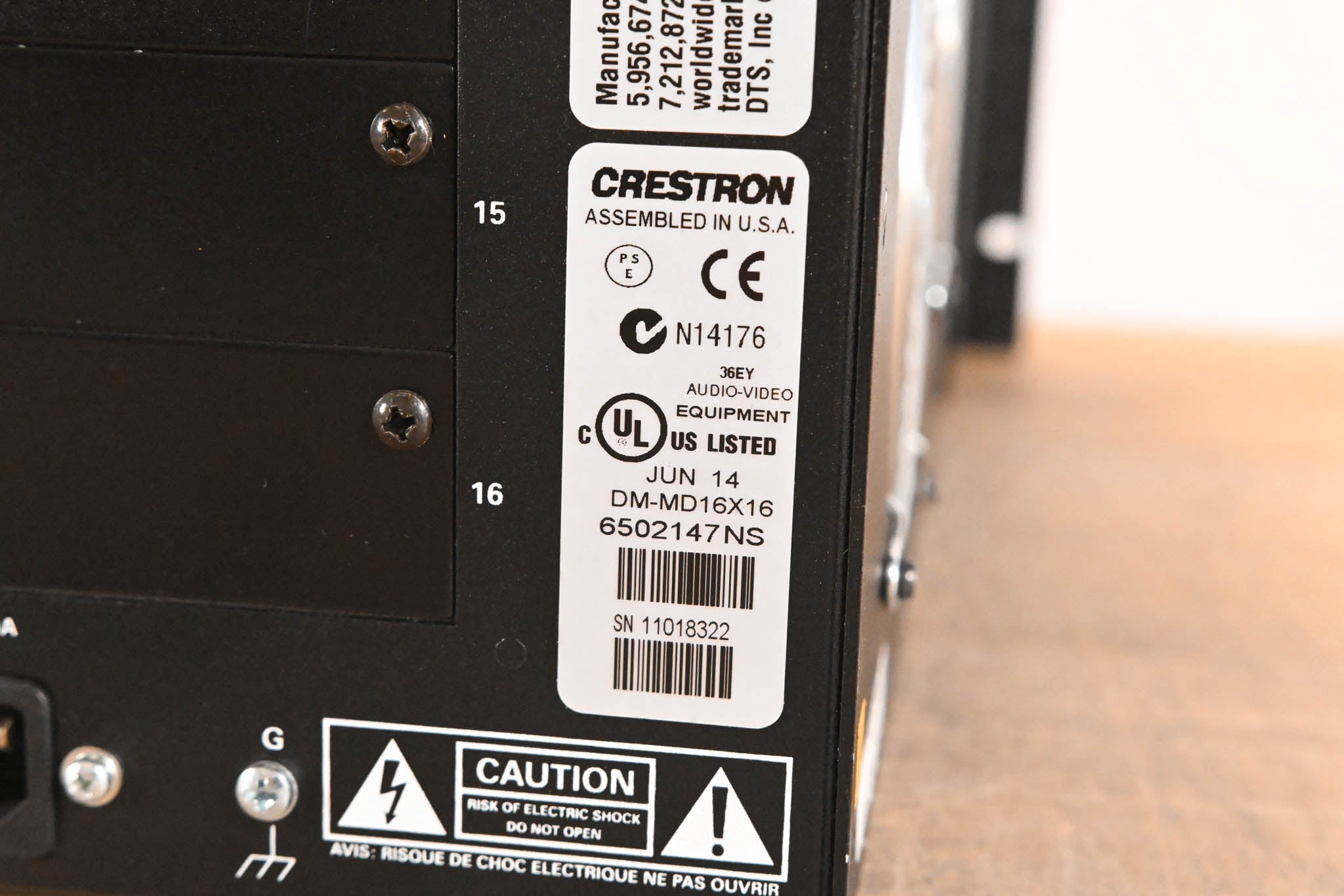 Crestron DM-MD16X16 16x16 DigitalMedia Switcher