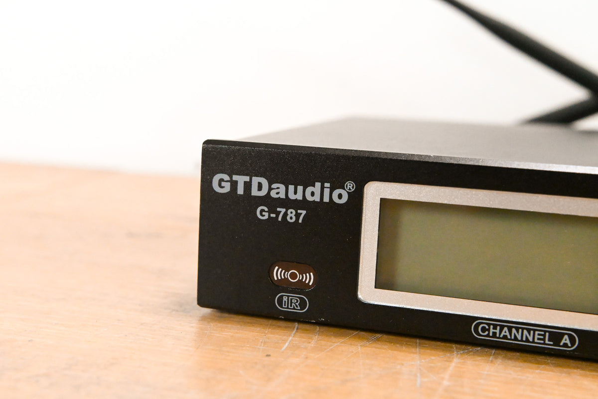 GTD Audio G-787 PLL Pro Wireless Mic Receiver w/ 4 Beltpacks (NO PSU)