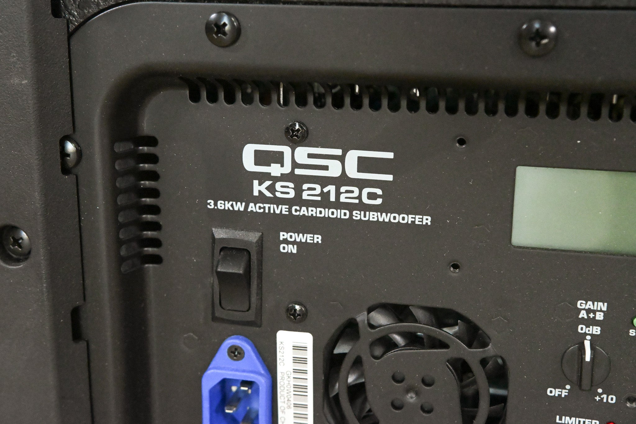 QSC KS212C Powered 3600W Dual 12-inch Cardioid Subwoofer