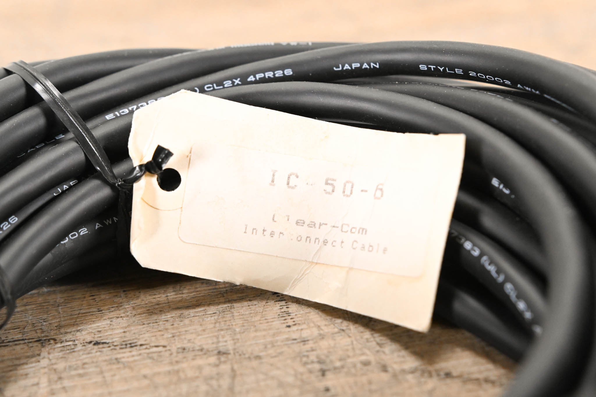 Clear-Com IC-50-6 6-pin XLR Intercom Cable - 50'