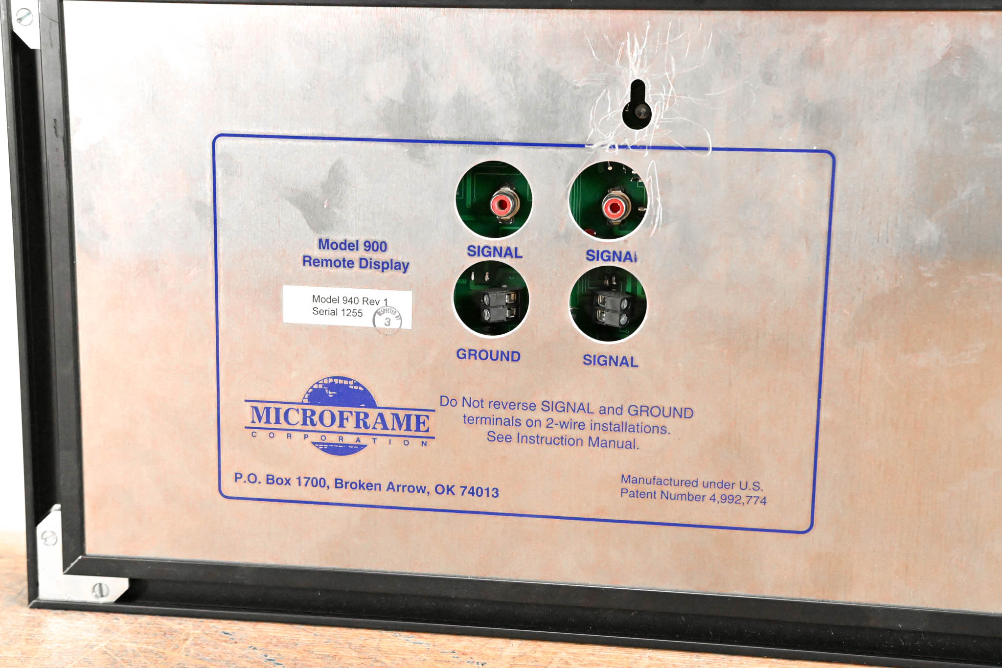 Microframe 940 Rev 1 4-Digit Display