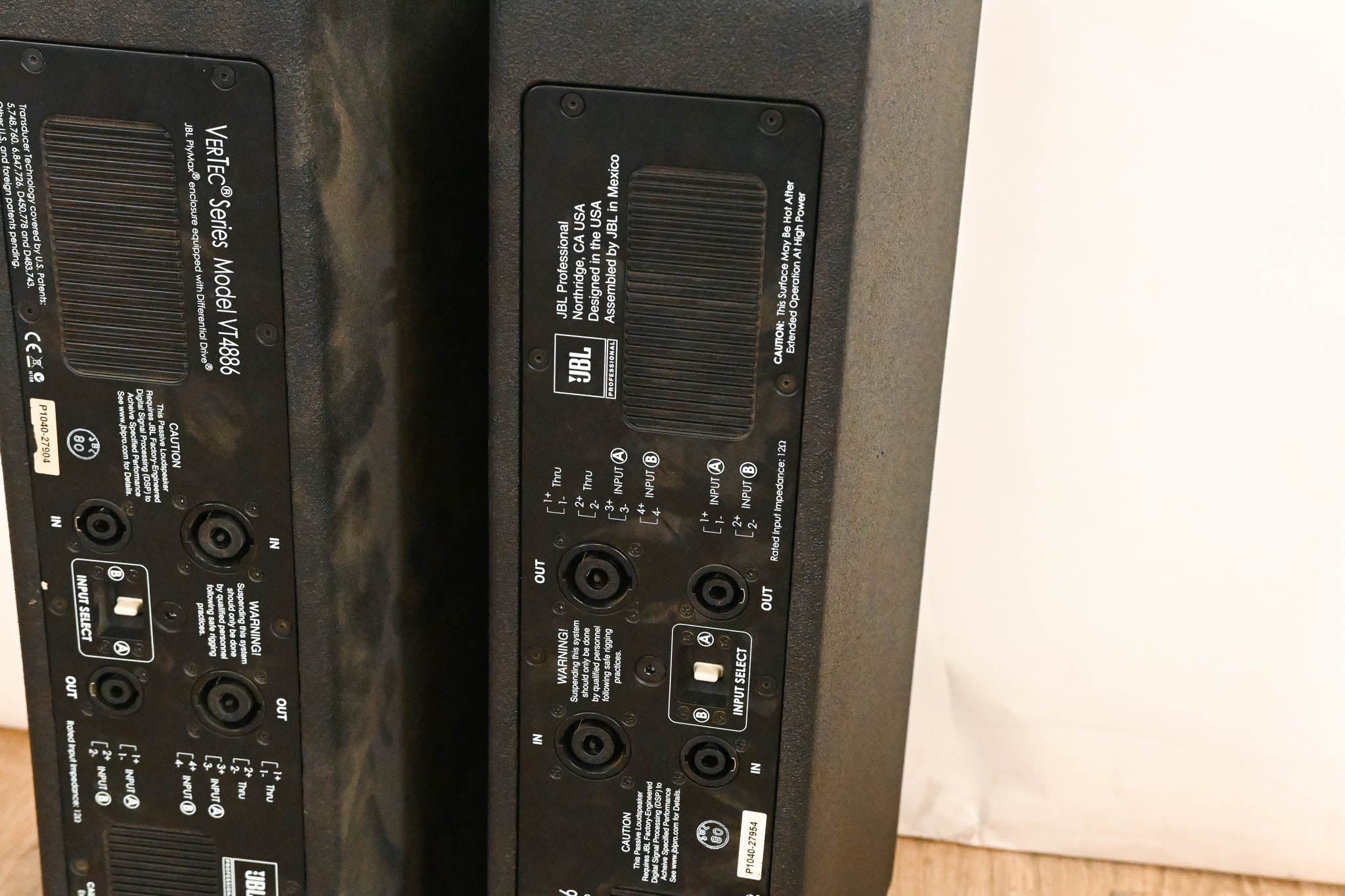 JBL VT4886 Dual 6.5" Passive Compact Line Array Loudspeakers (PAIR)
