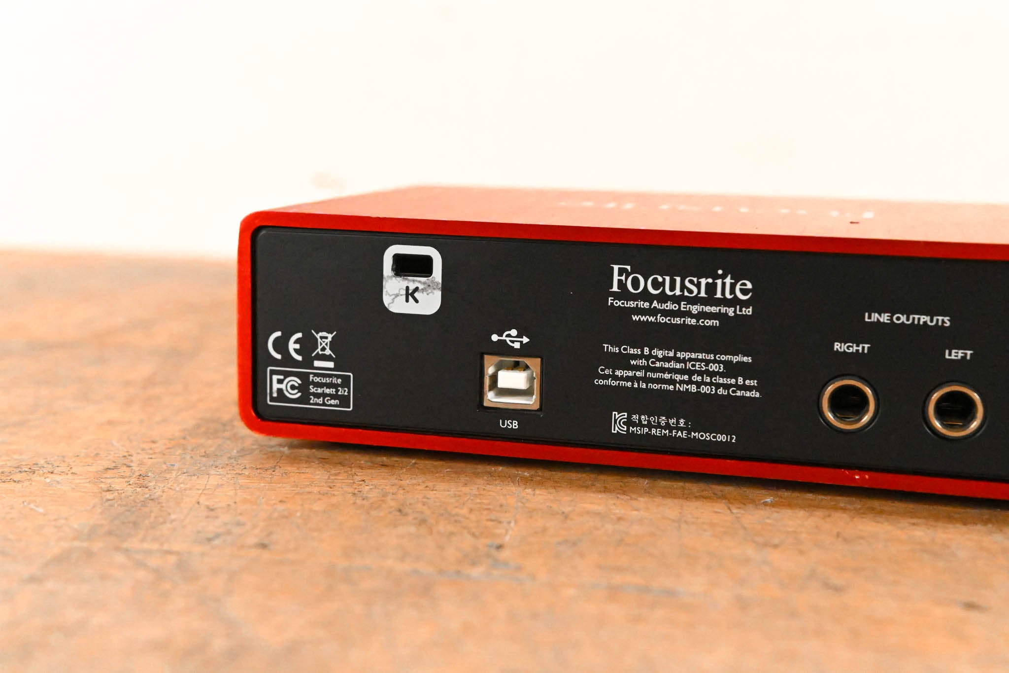 Focusrite Scarlett 2i2 2nd Generation USB Audio Interface