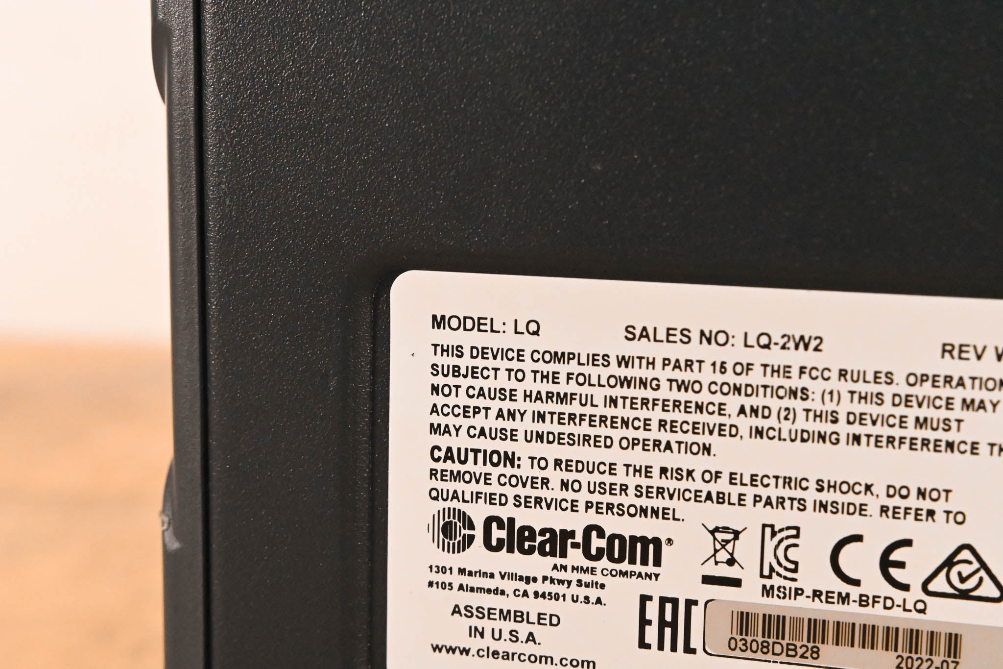 Clear-Com LQ-2W2 Compact 2-Port Partyline IP Interface (NO POWER SUPPLY)