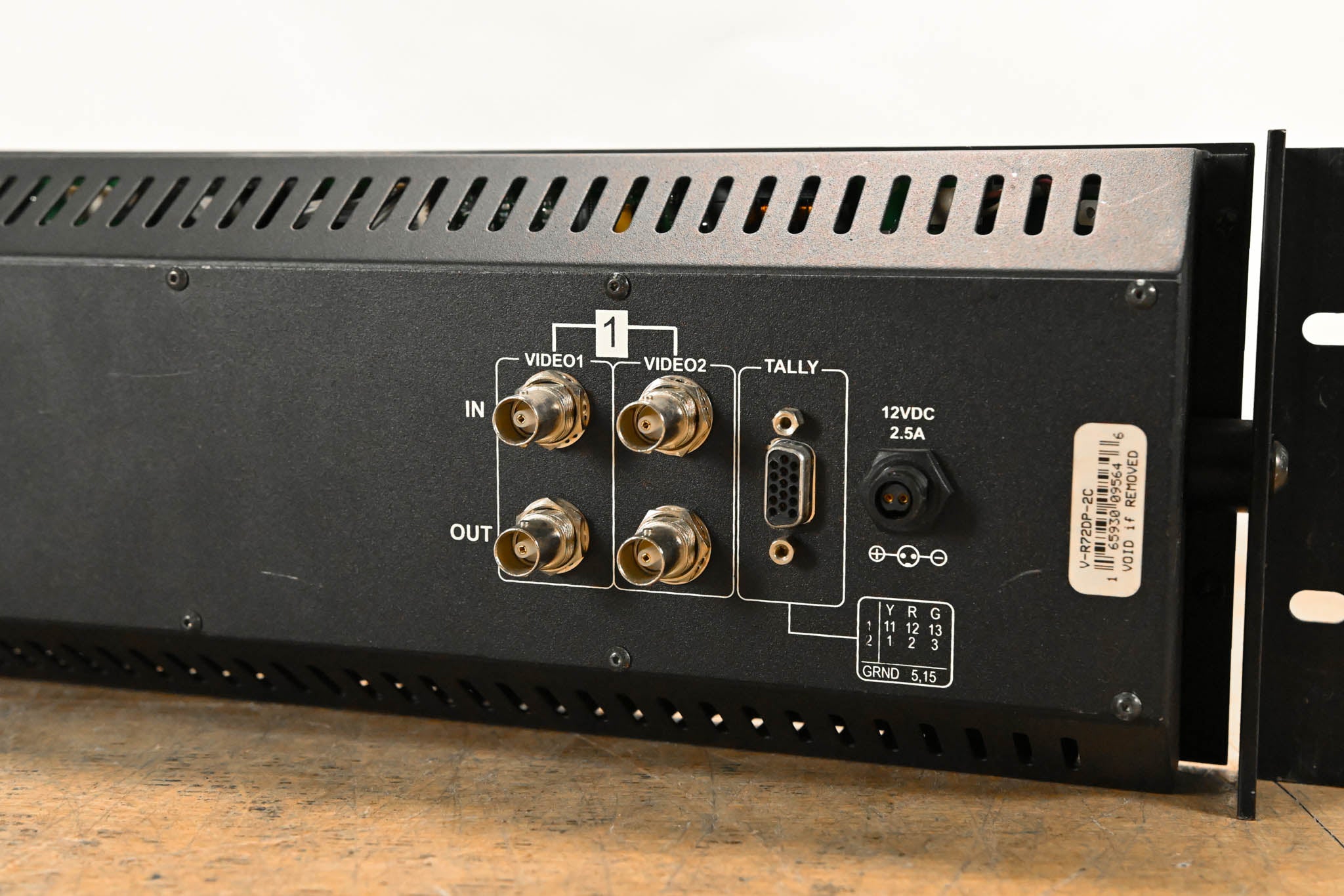 Marshall V-R72DP-2C Dual 7" Rackmount LCD Monitors (NO POWER SUPPLY)