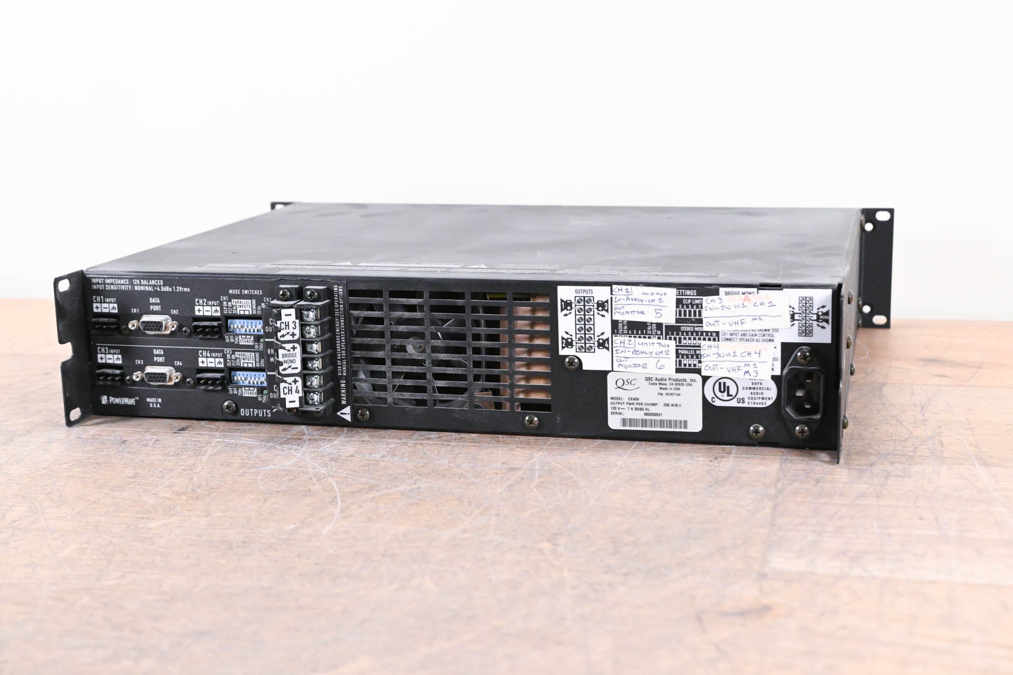 QSC CX404 400W 4-Channel Power Amplifier