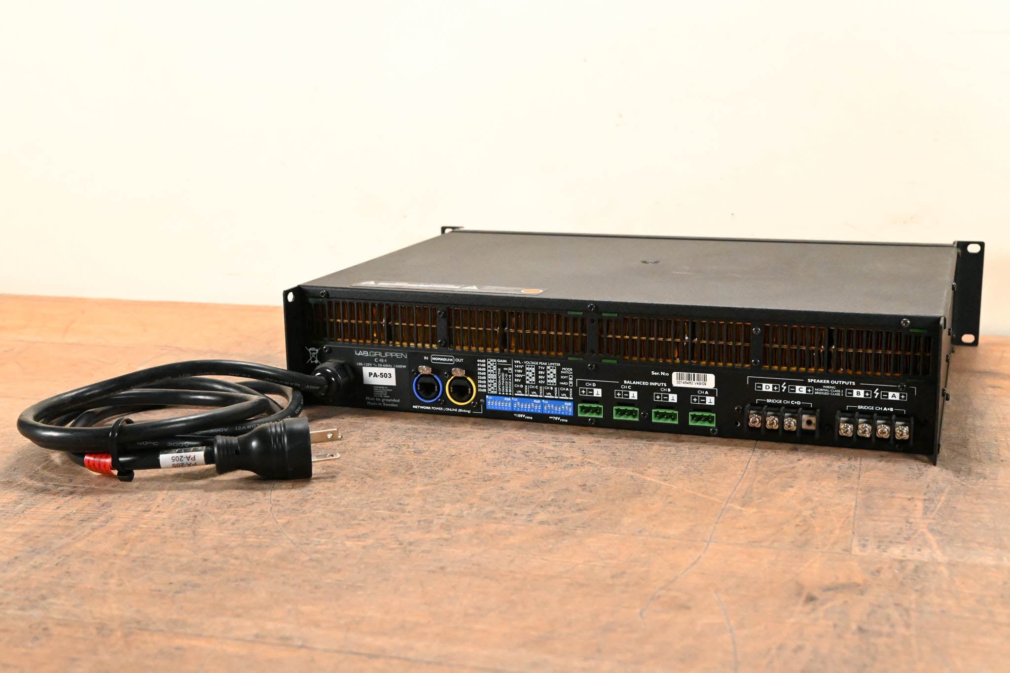 Lab Gruppen C 48:4 4800W 4-Channel Power Amplifier