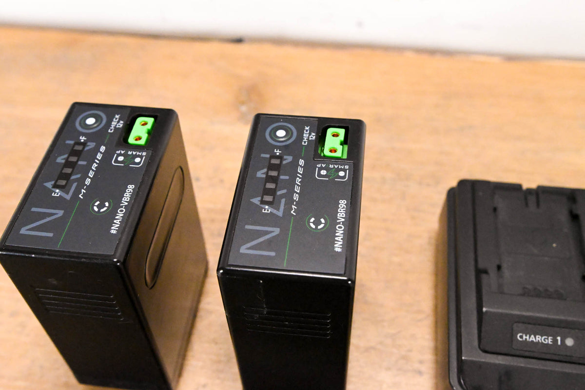 Panasonic AG-BRD50 Dual Battery Charger with Batteries (NO POWER SUPPLY)