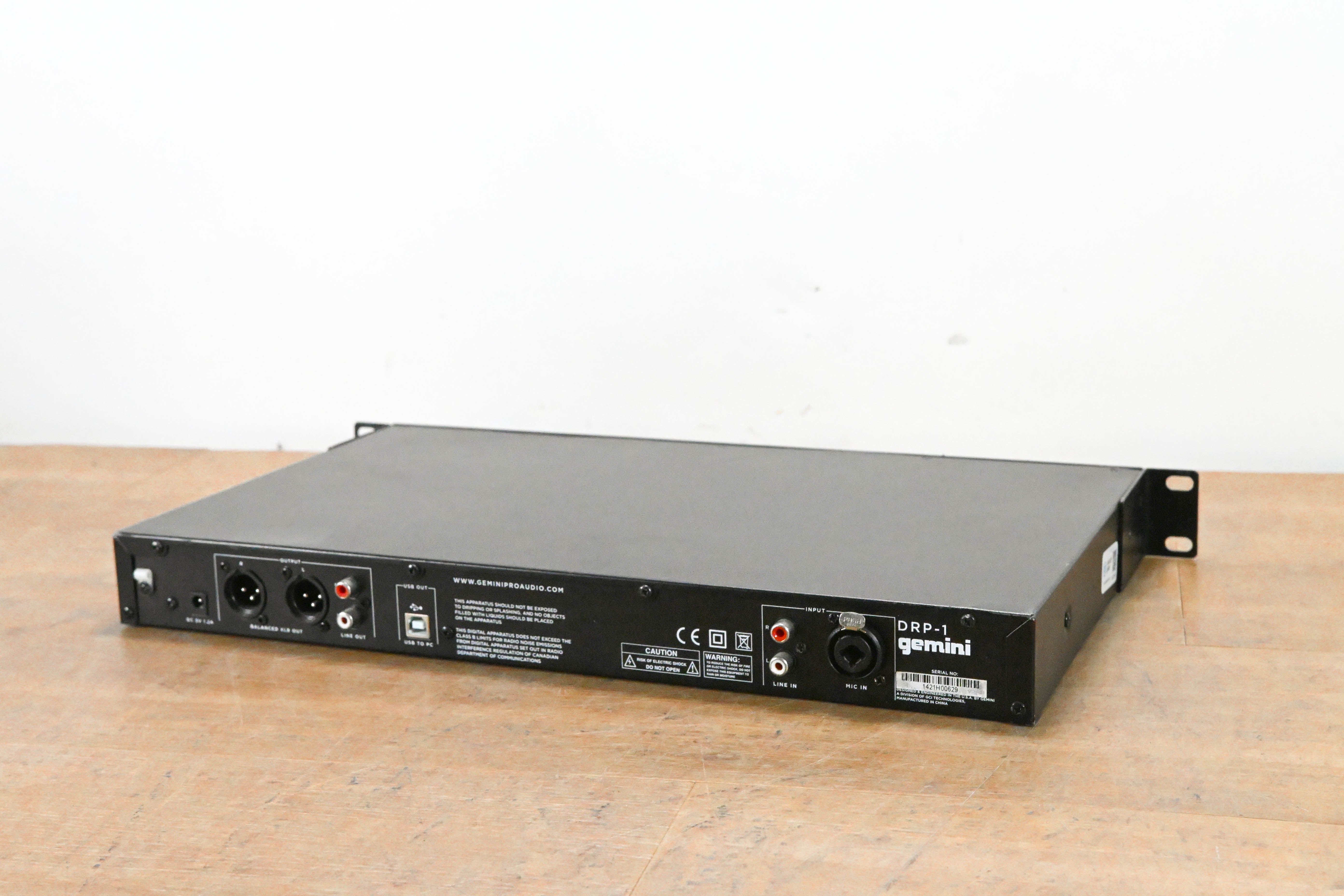 Gemini DRP-1 Rack Mount Digital Recorder (NO POWER SUPPLY)
