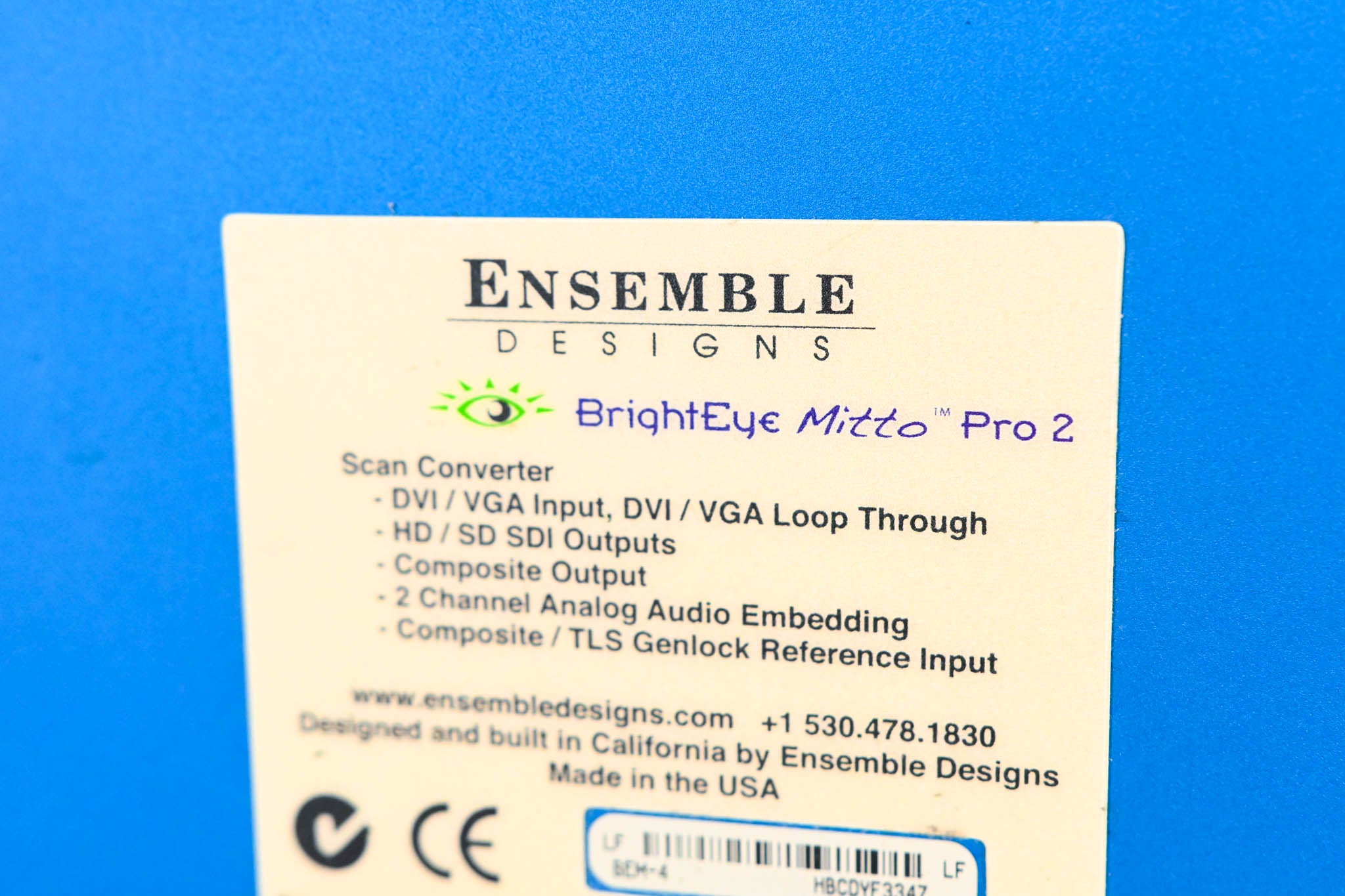 Ensemble Designs BEM-4 BrightEye Mitto Pro 2 (NO POWER SUPPLY)