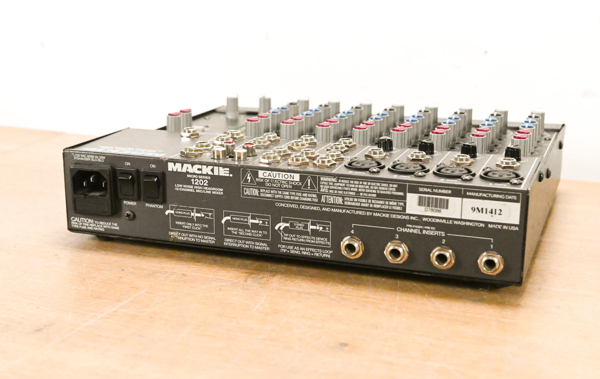 Mackie 1202 Micro Series 12-Channel Mic/Line Analog Mixer