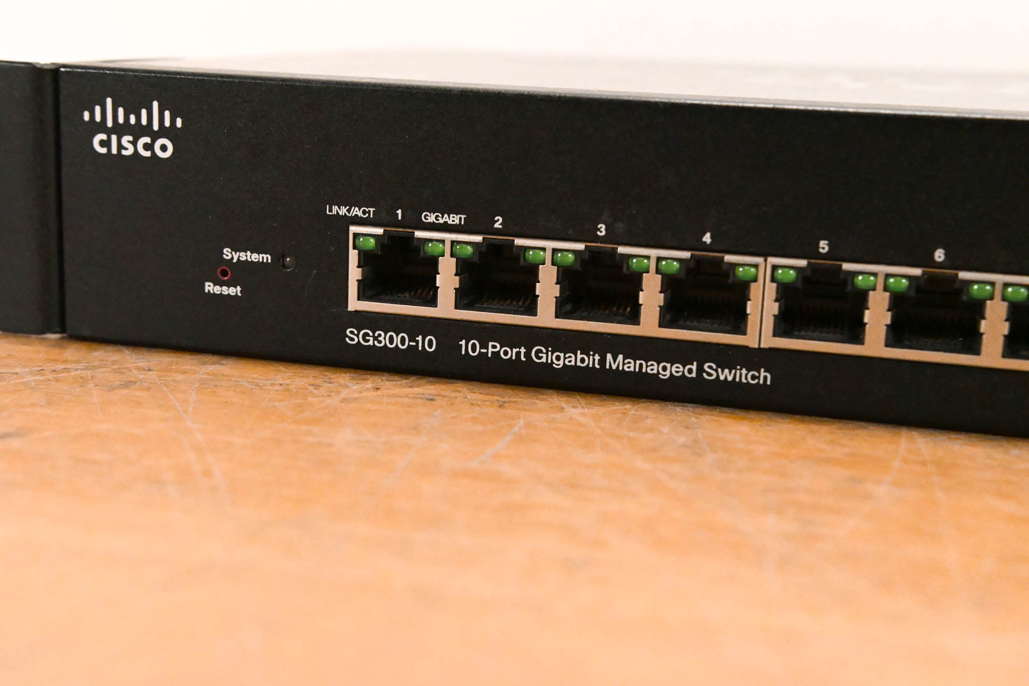 Cisco SG300-10 10-Port Gigabit Managed Switch (NO POWER SUPPLY)
