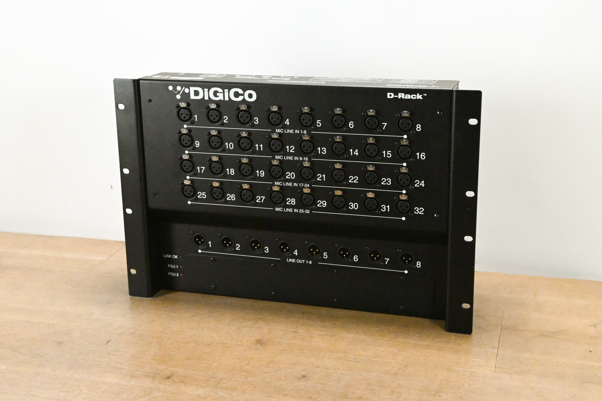 DiGiCo D-Rack 32 x 8 Cat 6 Analog I/O Stage Box
