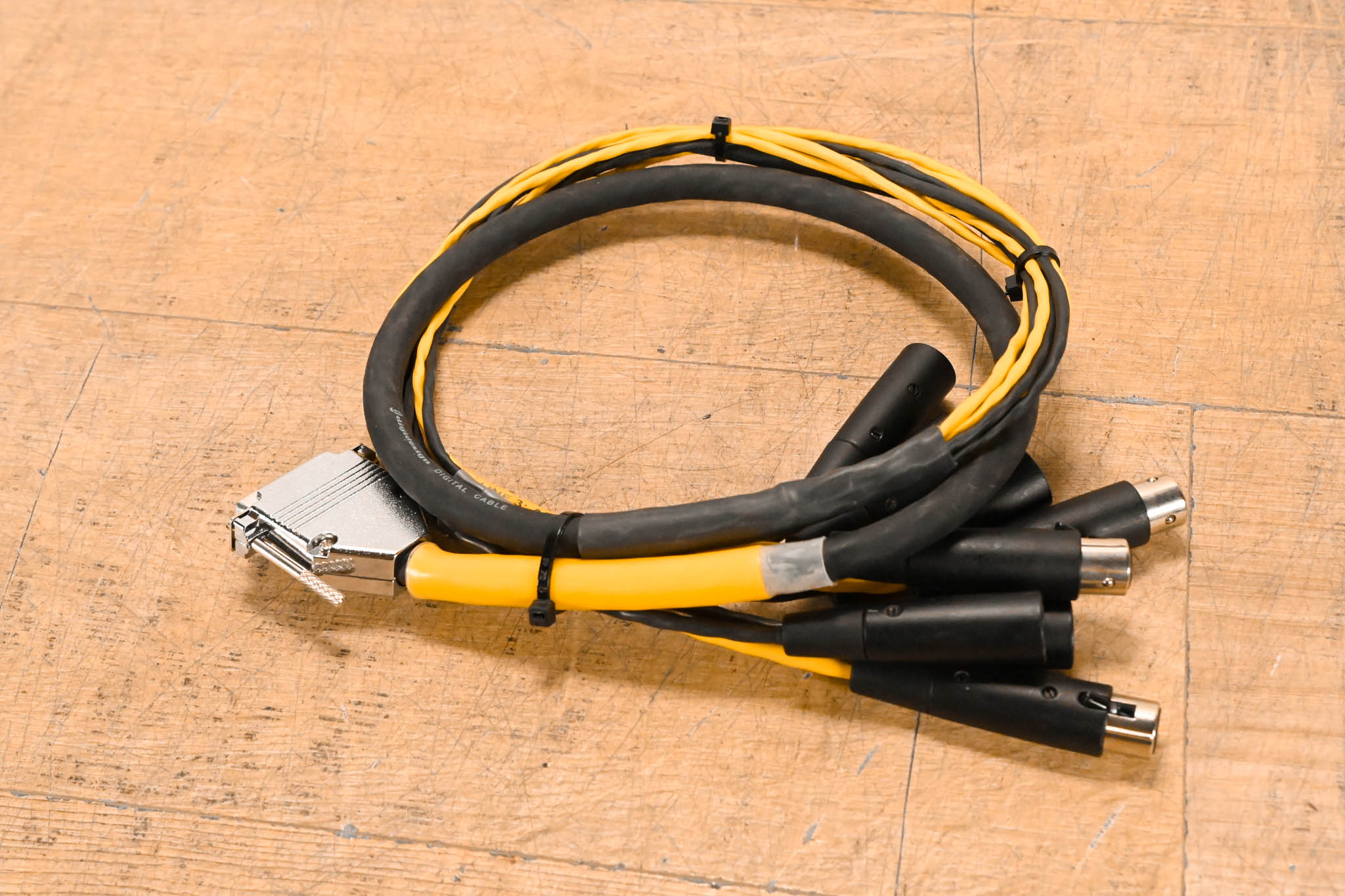 AVID DB25 to (4x)XLRM and (4x)XLRF DigiSnake - 3ft